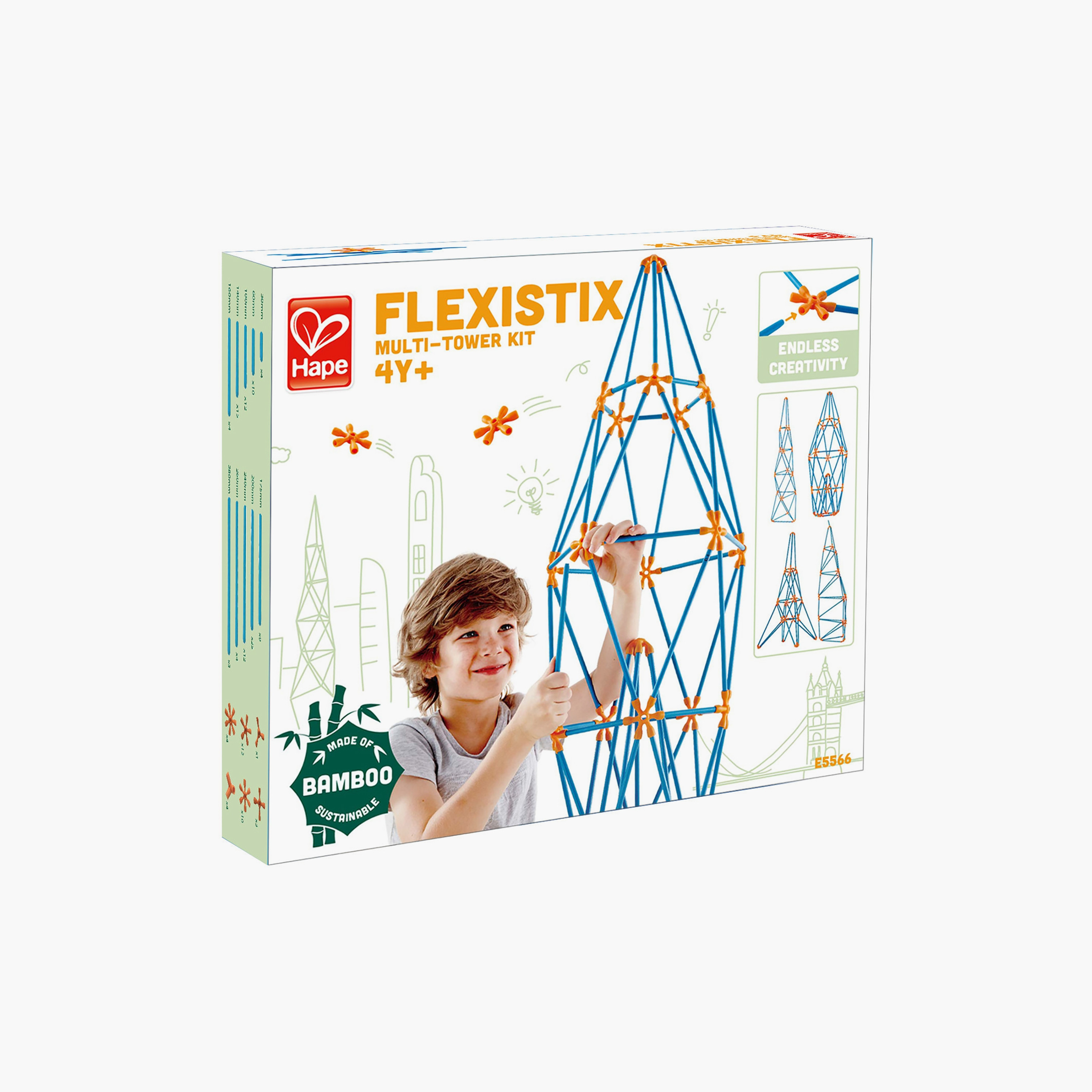 Hape Flexistix Multi-Tower Bamboo Construction Kit-toys-buildingblocks-constructionsets-image-3