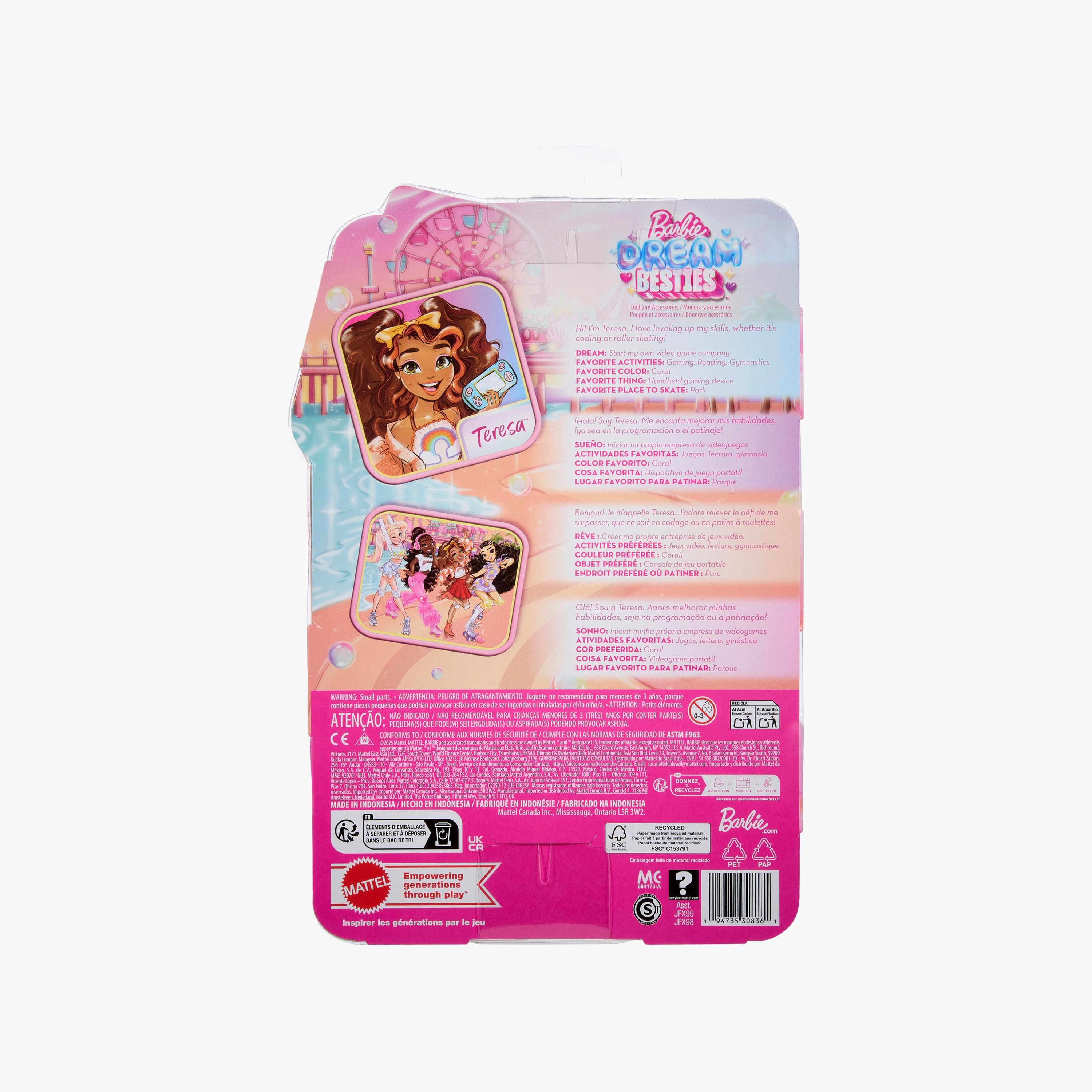 ​Barbie Dream Besties Skate Party Teresa Doll and Accessories-toys-dollsandplaysets-dolls-image-4