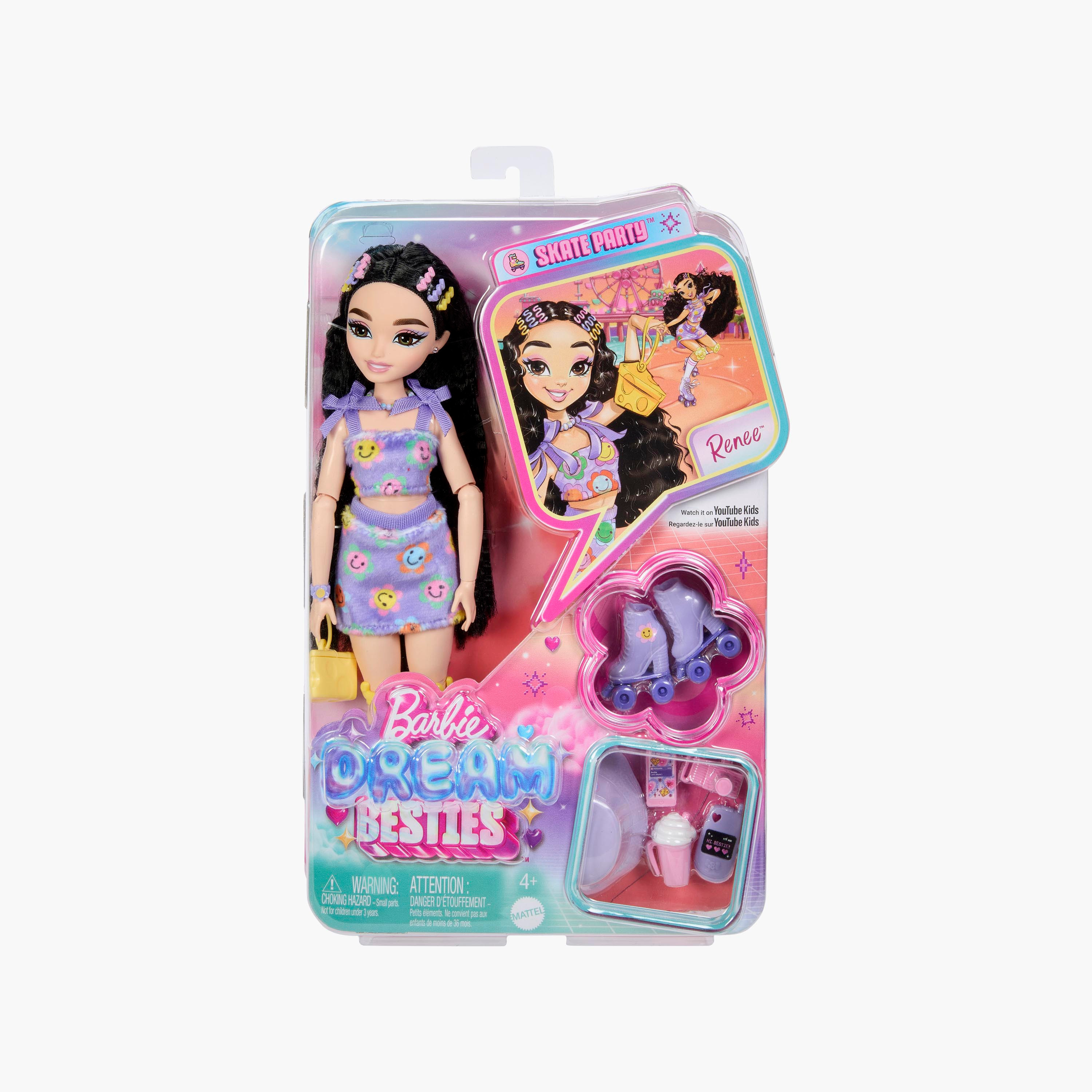 ​Barbie Dream Besties Skate Party Renee Doll and Accessories-toys-dollsandplaysets-dolls-image-4