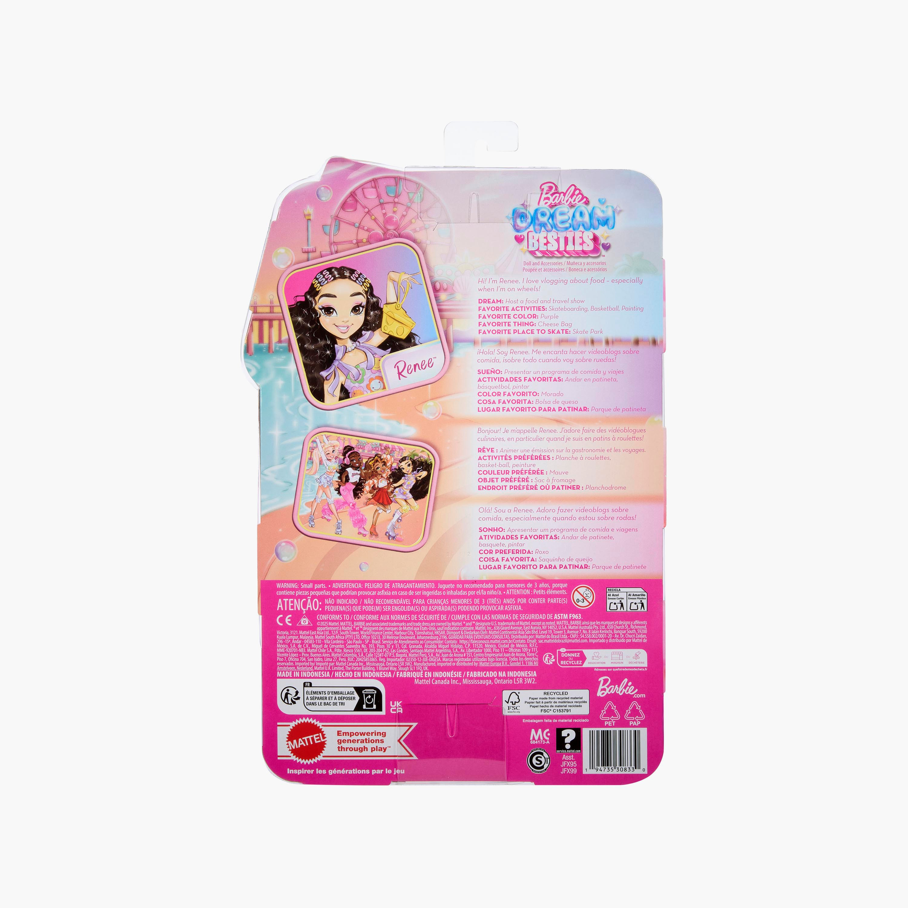 ​Barbie Dream Besties Skate Party Renee Doll and Accessories-toys-dollsandplaysets-dolls-image-5