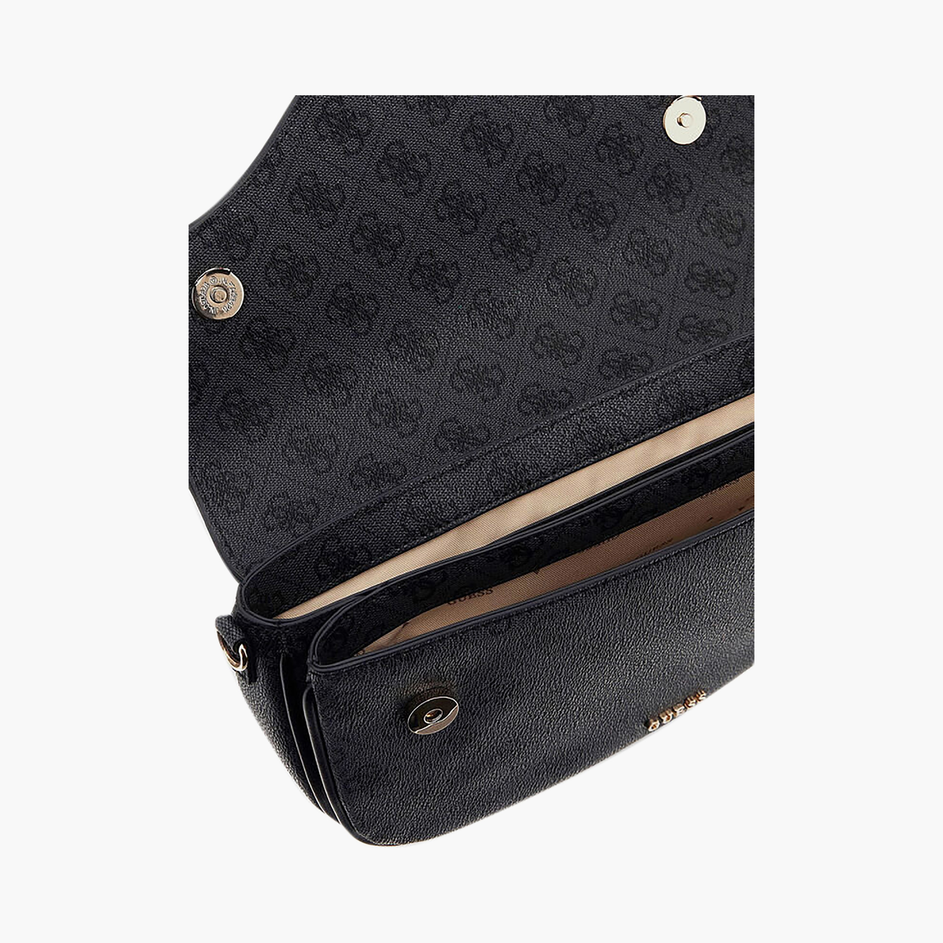 حقيبة كتف Guess Dea مونوغرام بمقبض واحد مع إغلاق بلسان وحزام قابل للتعديل-women-bagsandwallets-handbags-image-3