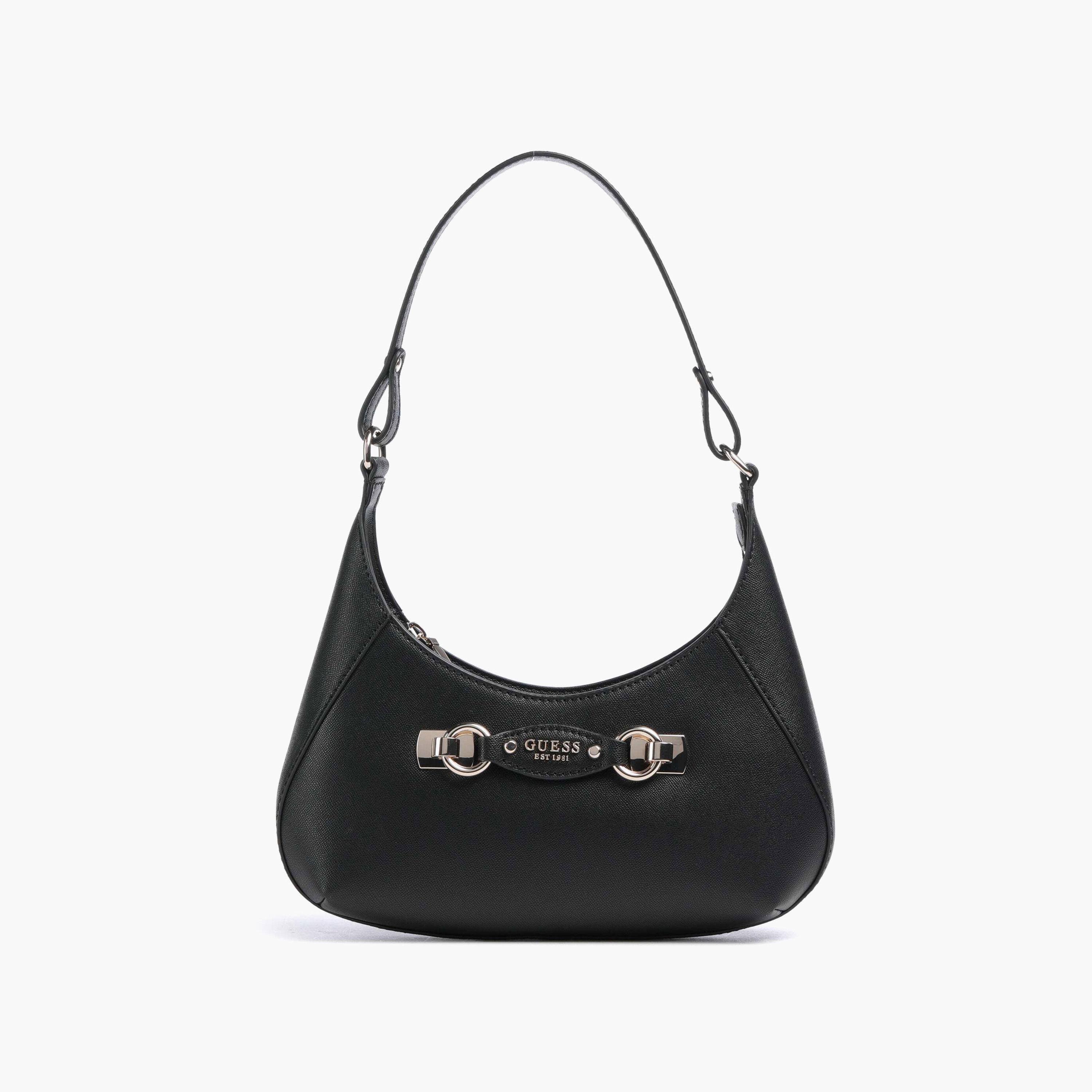 حقيبة هوبو Guess Mimina بمقبض واحد مع إغلاق بسحاب وحزام كتف-women-bagsandwallets-handbags-image-1
