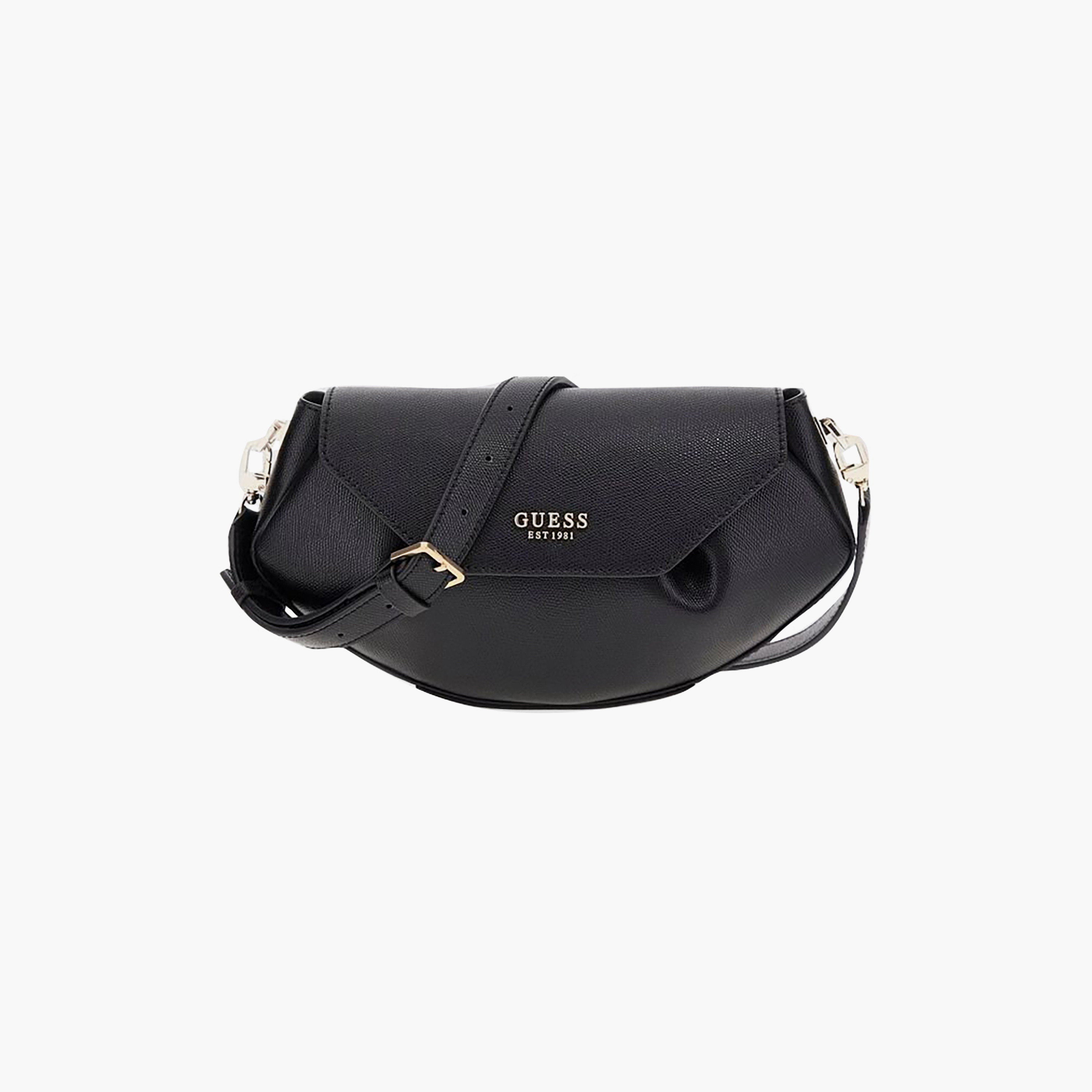 Guess Amorette Saffiano Texture Crossbody Bag with Magnetic Closure and Adjustable Strap-women-bagsandwallets-handbags-image-1