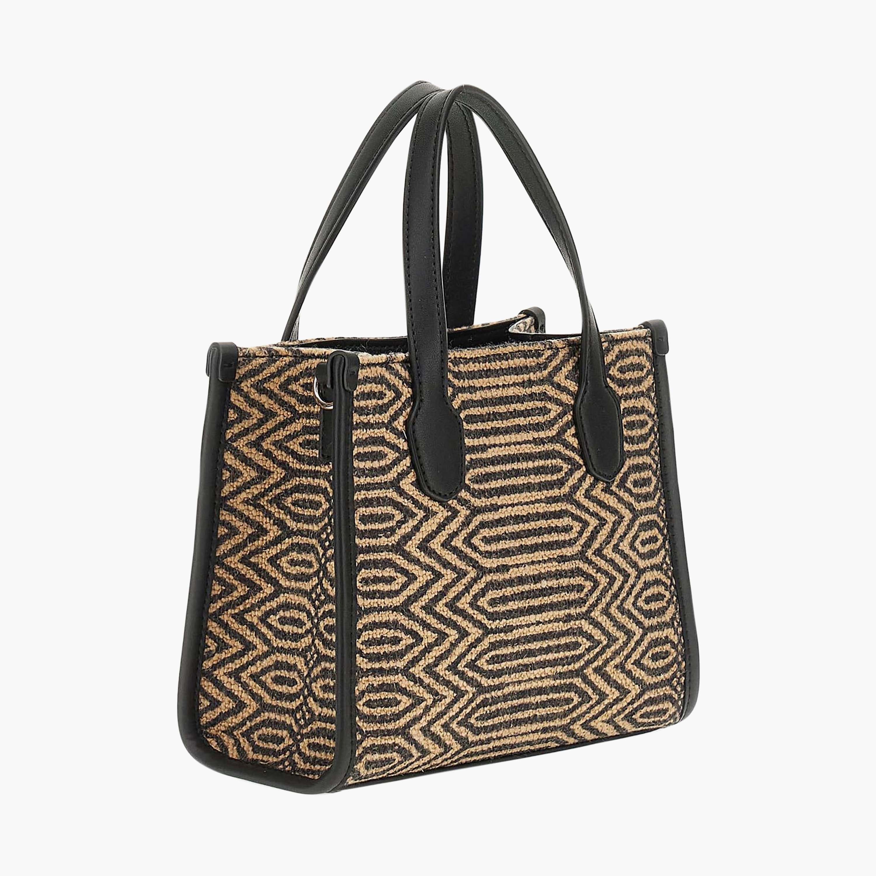 حقيبة توت صغيرة بمقبضين مزدوجين بنسيج مميز من جيس سيلفانا-women-bagsandwallets-handbags-image-2