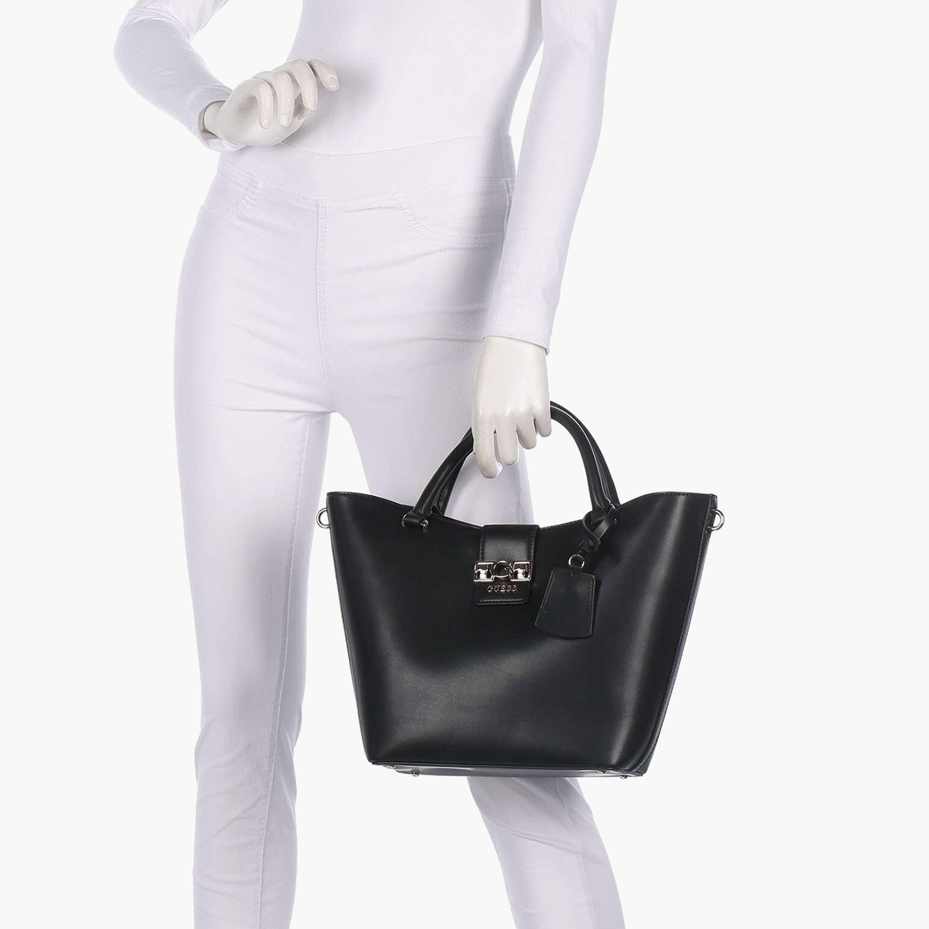 حقيبة توت بمقبضين مزدوجين من Guess Jane مع إغلاق مغناطيسي وحزام قابل للتعديل-women-bagsandwallets-handbags-image-9
