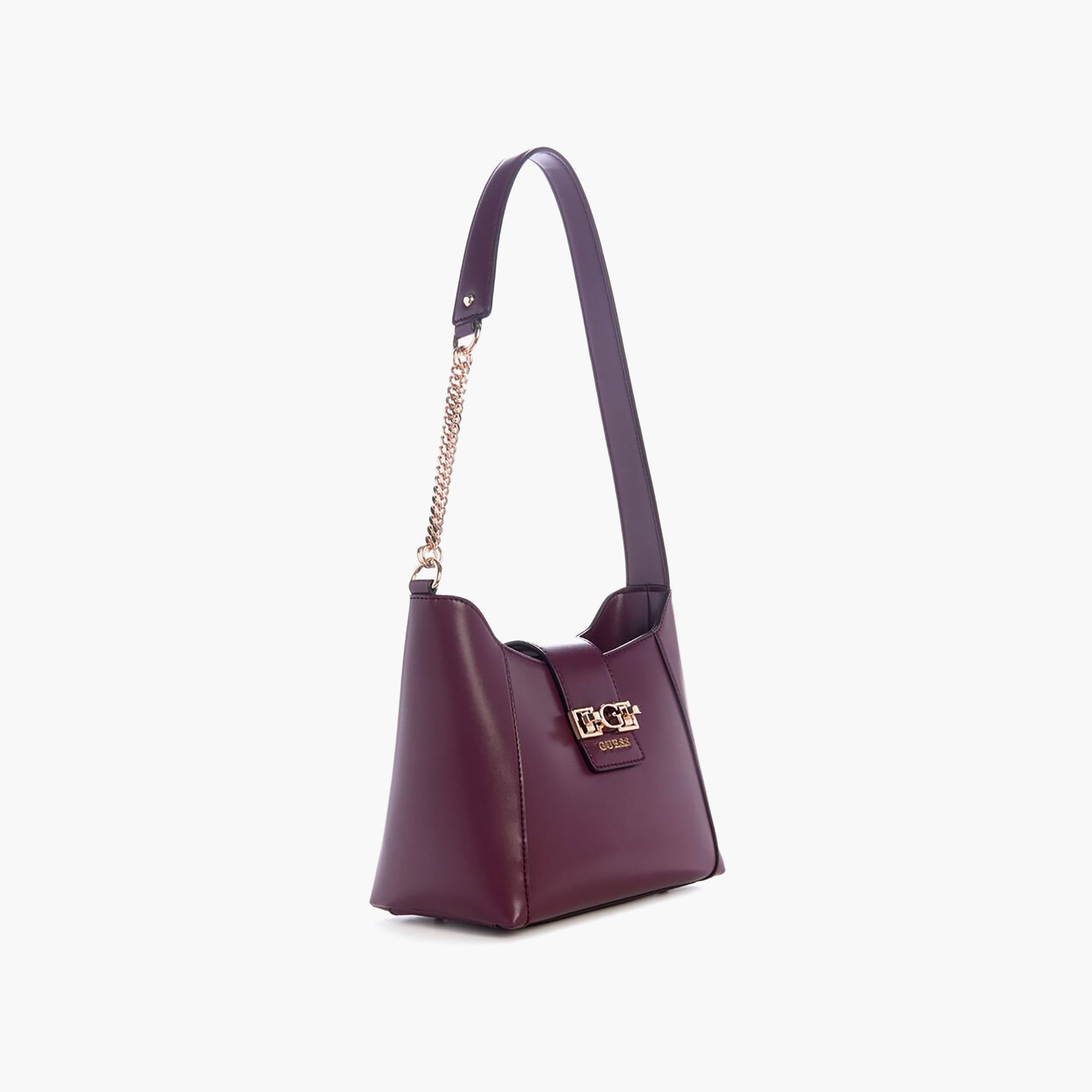 حقيبة كتف Guess جين بإغلاق بسديلة وحزام كتف-women-bagsandwallets-handbags-image-2