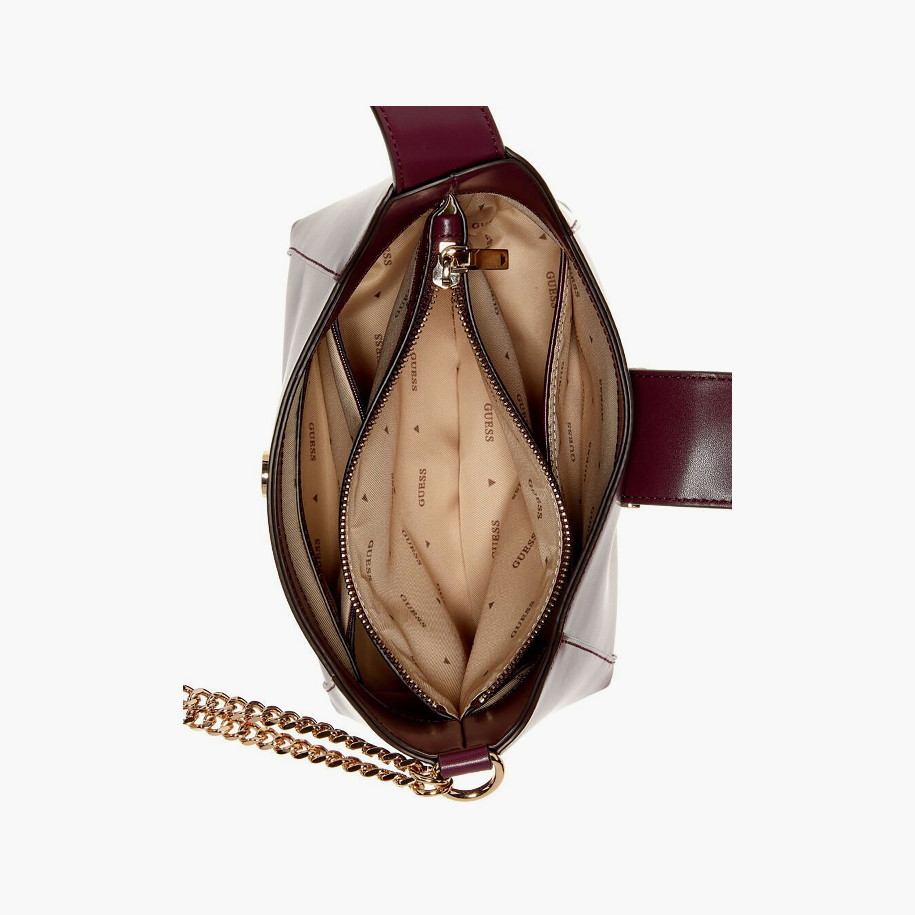 حقيبة كتف Guess جين بإغلاق بسديلة وحزام كتف-women-bagsandwallets-handbags-image-3