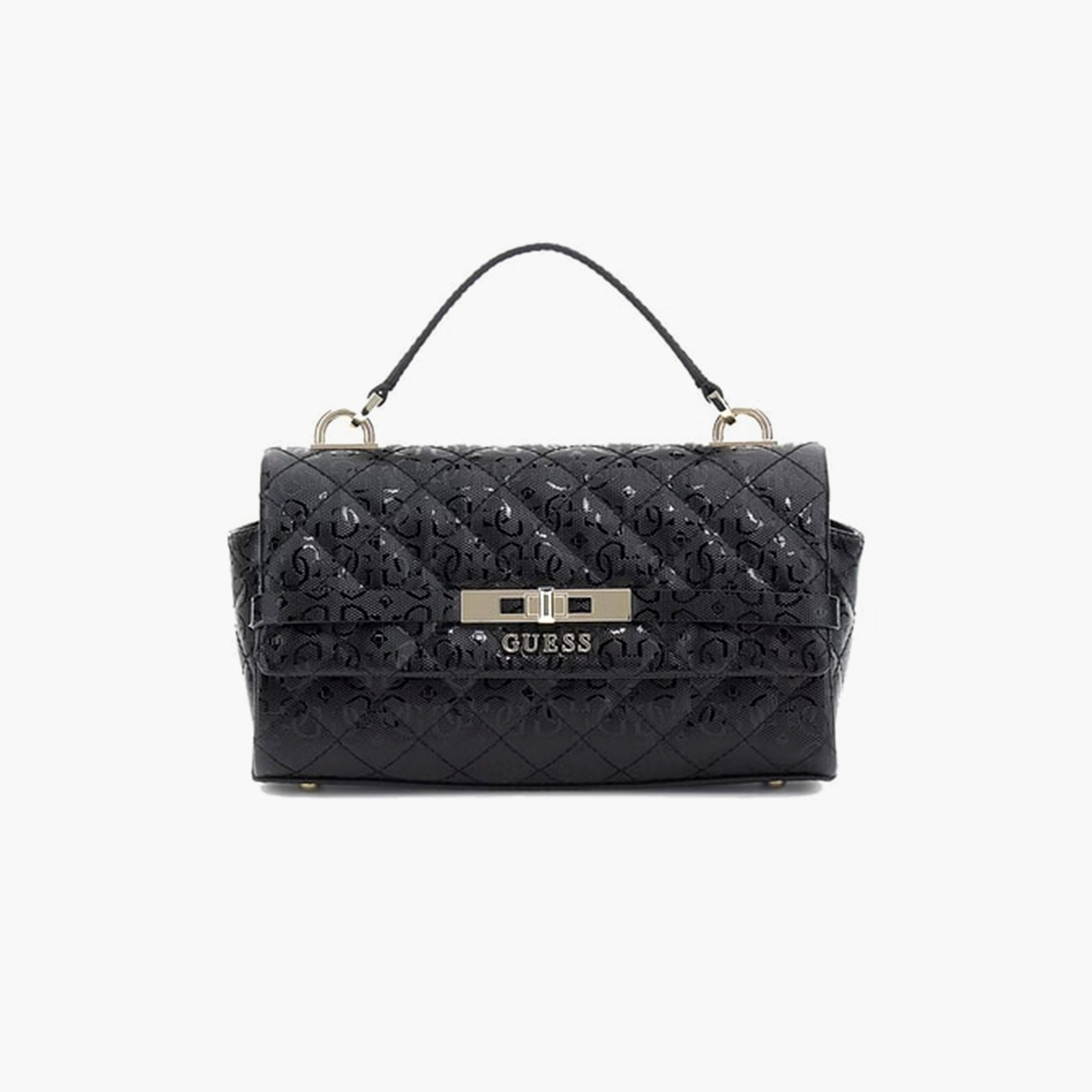 Guess - Idra Top Handle Flap - Black-women-bagsandwallets-handbags-image-1