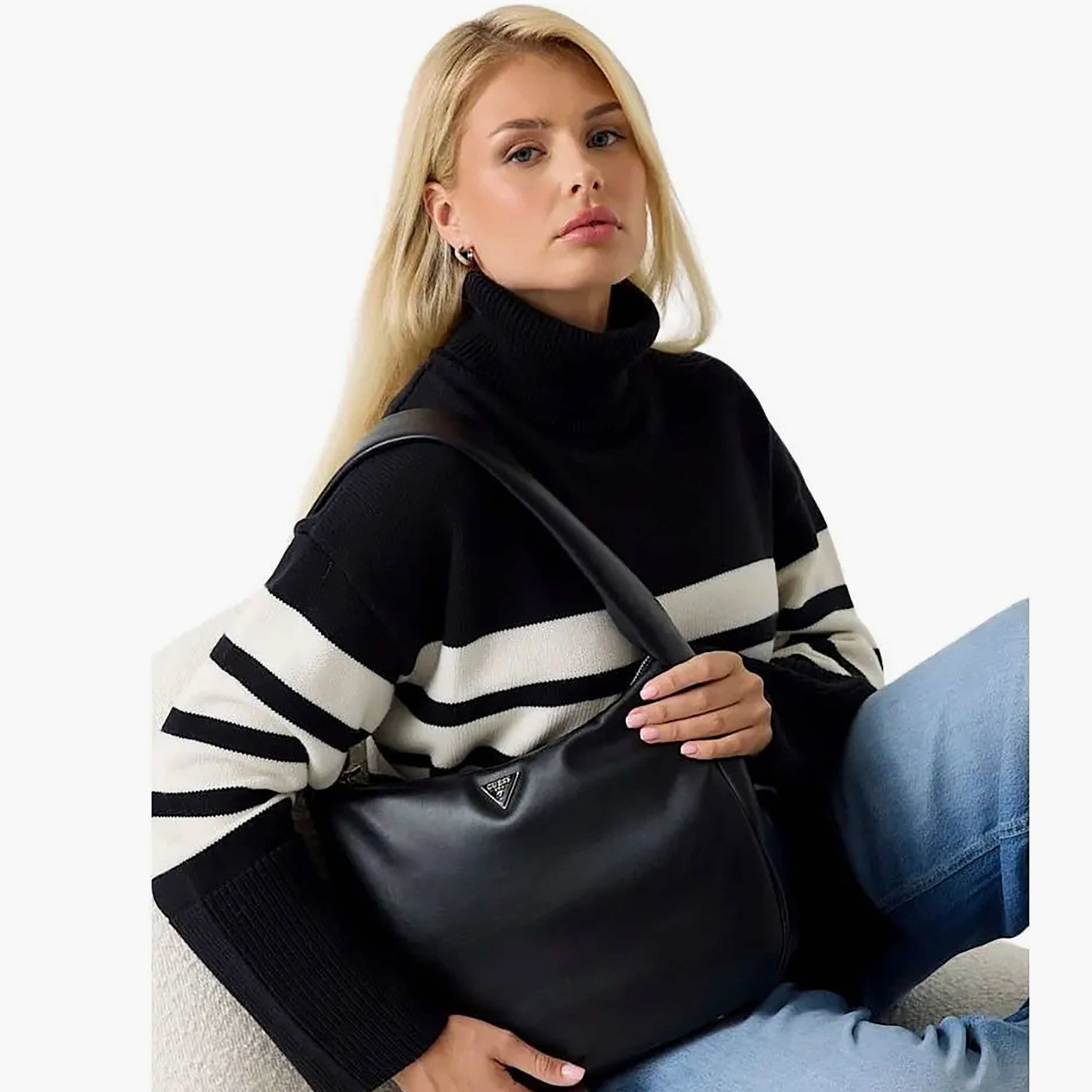 Guess Sunetra Single Handle Hobo Bag with Zipper Closure and Shoulder Strap-women-bagsandwallets-handbags-image-3