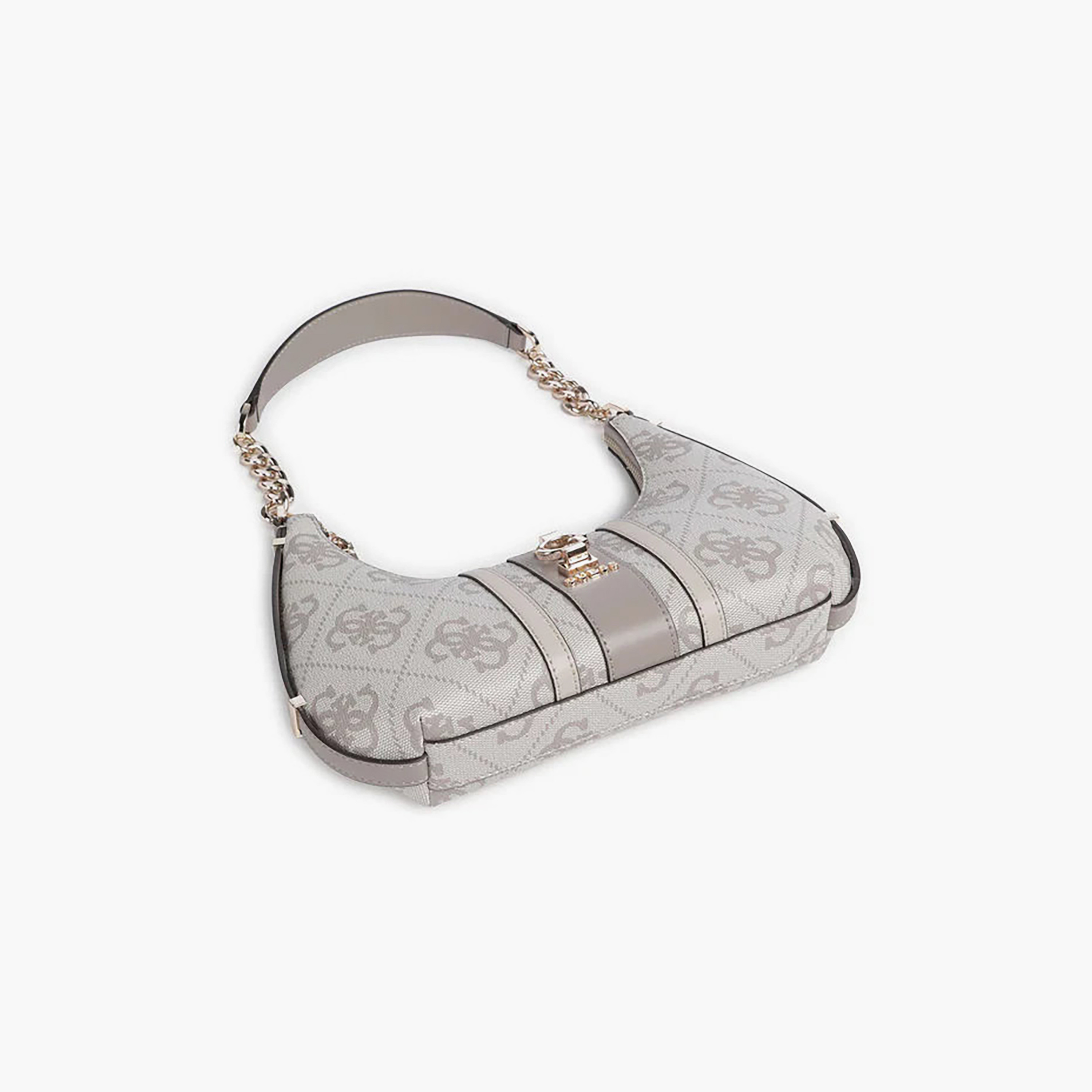 Guess - Erenia Top Zip Shoulder Bag - Beige/Natural-women-bagsandwallets-handbags-image-4