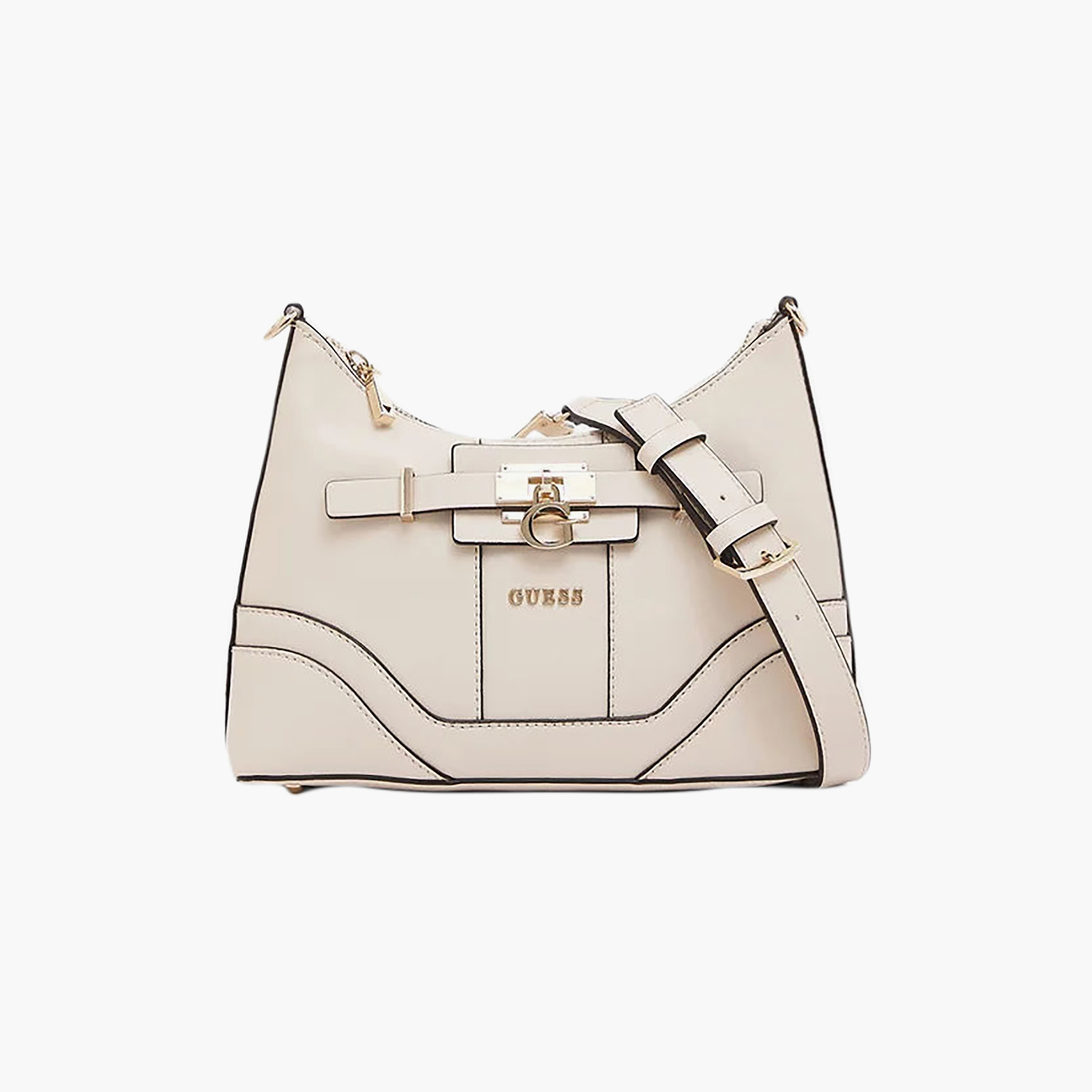 حقيبة كتف Guess Greyson II بمقبض واحد وإغلاق بسحاب وحزام قابل للتعديل-women-bagsandwallets-handbags-image-1