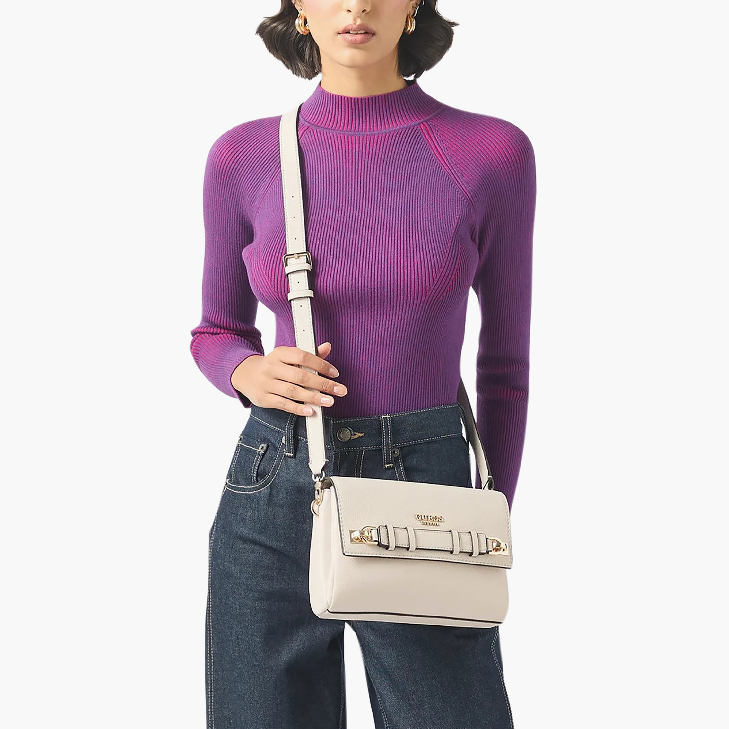 Guess Gregoria Crossbody Bag with Flap Closure and Adjustable Strap-women-bagsandwallets-handbags-image-6