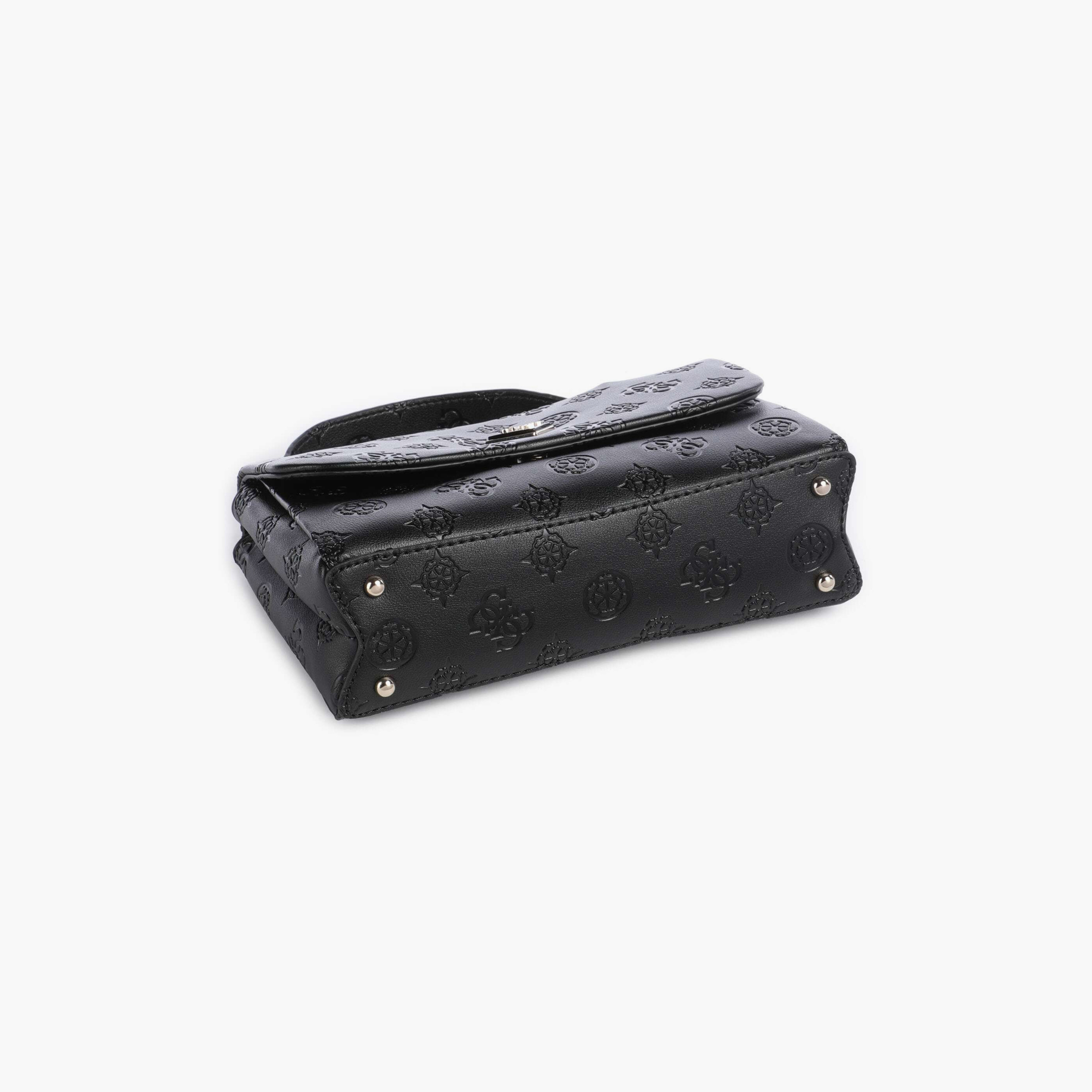 حقيبة ساتشيل Guess تيشا بنقش المونوغرام مع مقبض علوي وإغلاق بغطاء وحزام قابل للفصل-women-bagsandwallets-handbags-image-4
