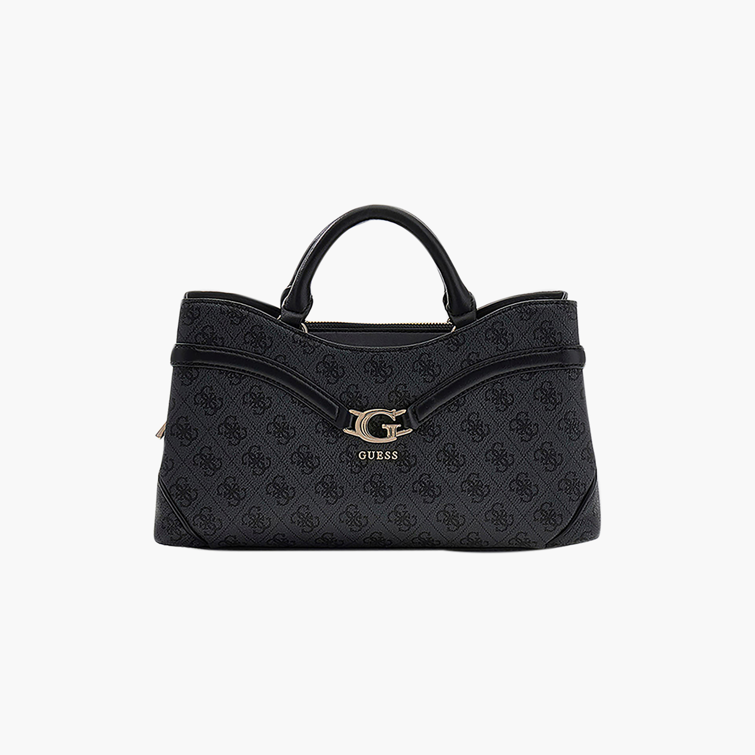 حقيبة ساتشيل Guess Dea بنقشة المونوغرام ومقبضين وإغلاق بسحاب وحزام قابل للتعديل-women-bagsandwallets-handbags-image-1