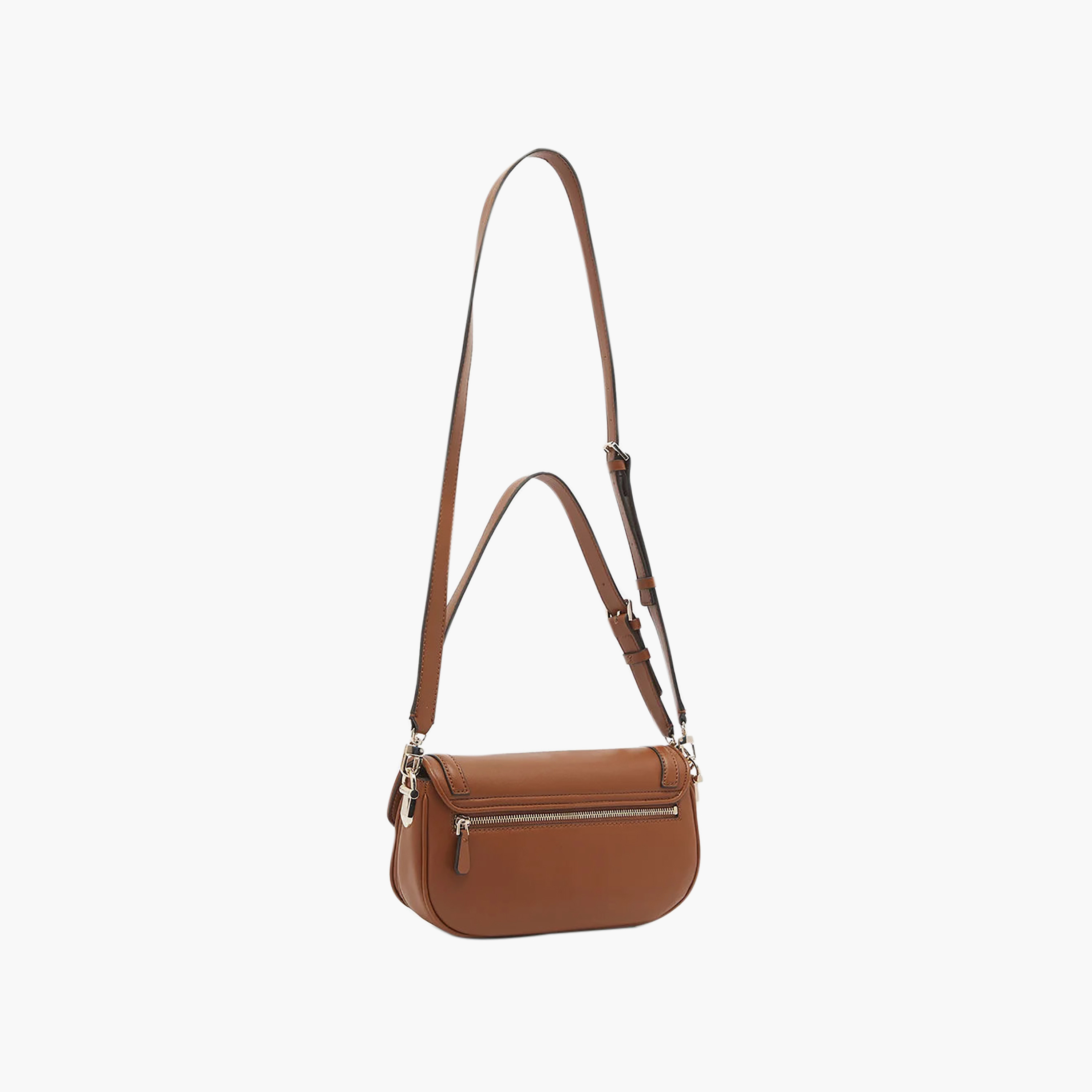 حقيبة كتف Guess Dea بمقبض واحد مع إغلاق بالسديلة وحزام قابل للتعديل-women-bagsandwallets-handbags-image-2
