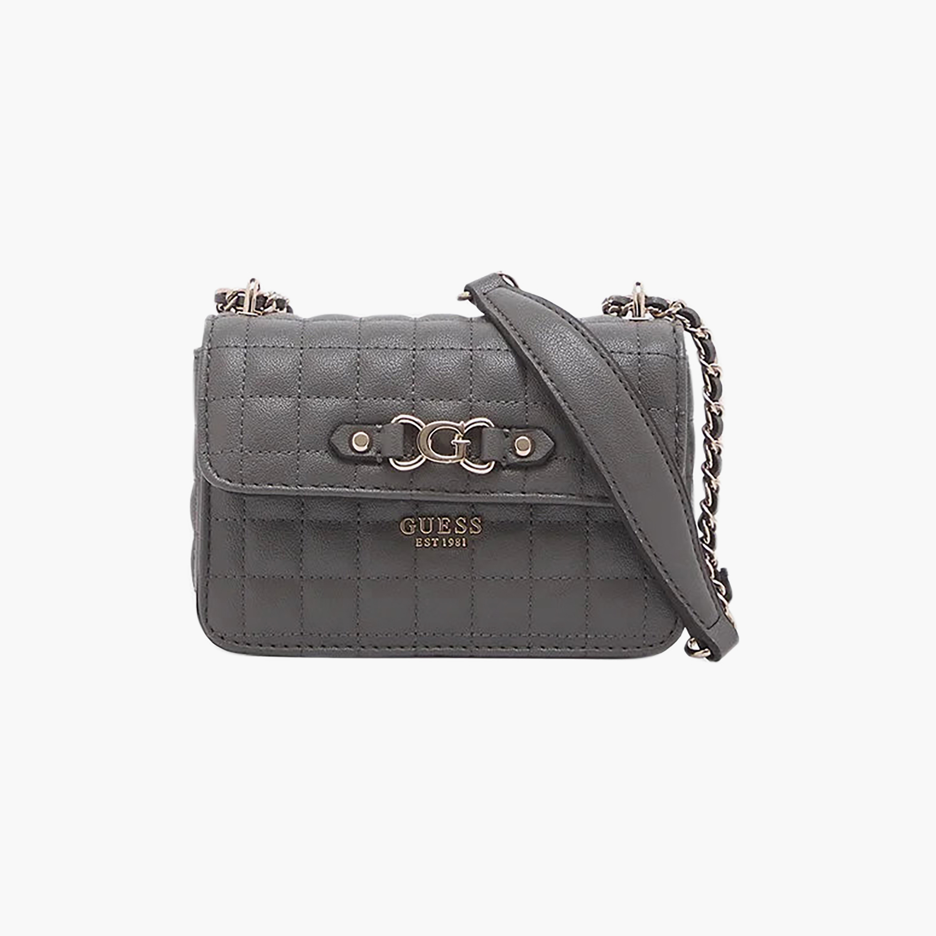 حقيبة جيس نادير كروس بودي منقوشة بتصميم شبكي مع إغلاق مغناطيسي وحزام سلسلة-women-bagsandwallets-handbags-image-1