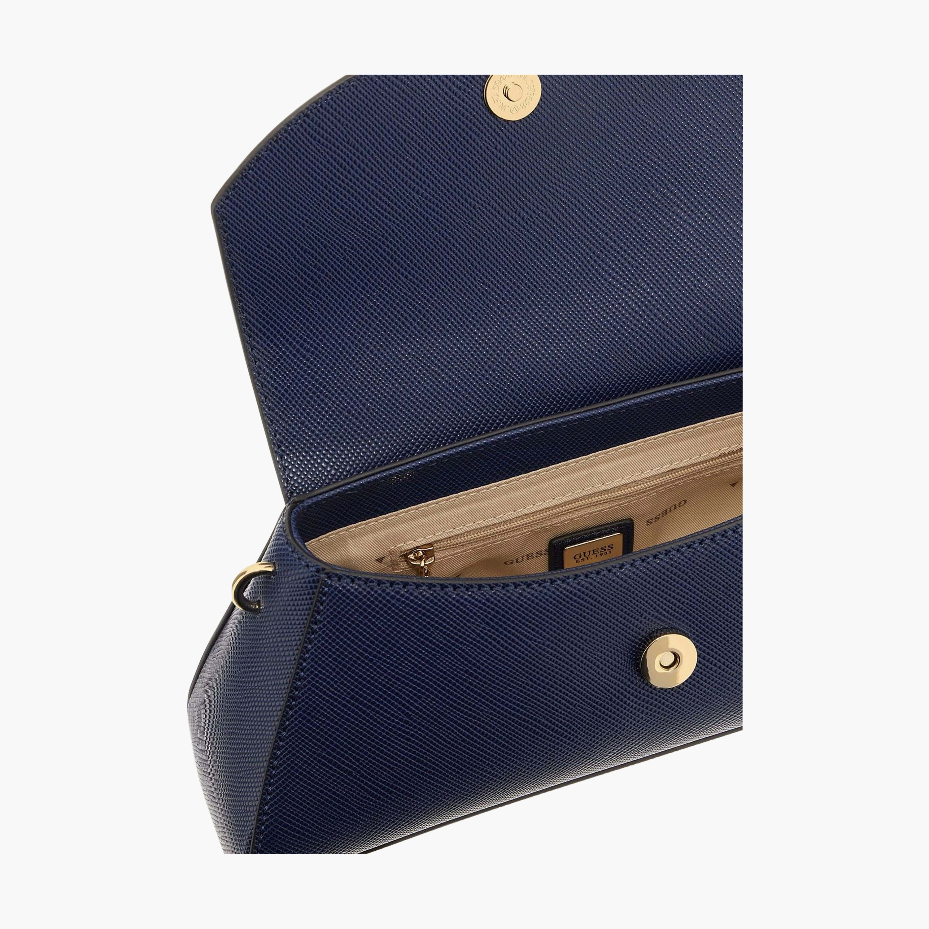 Guess Bolena Saffiano Texture Crossbody Bag with Magnetic Closure and Adjustable Strap-women-bagsandwallets-handbags-image-3