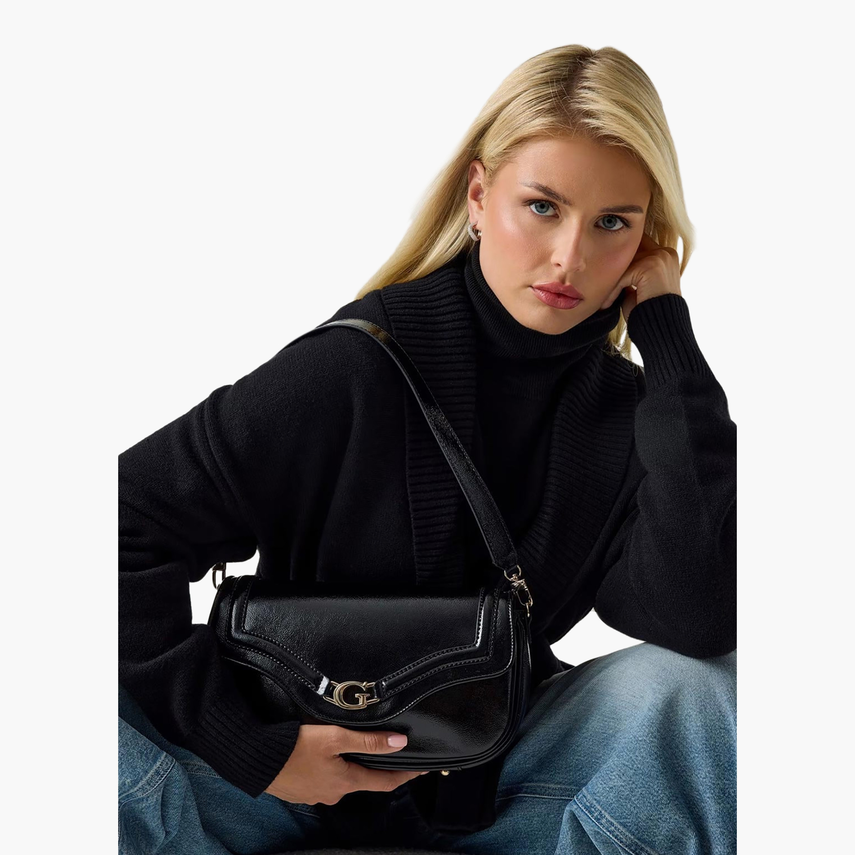 Guess Dea Single Handle Shoulder Bag with Flap Closure and Detachable Strap-women-bagsandwallets-handbags-image-7