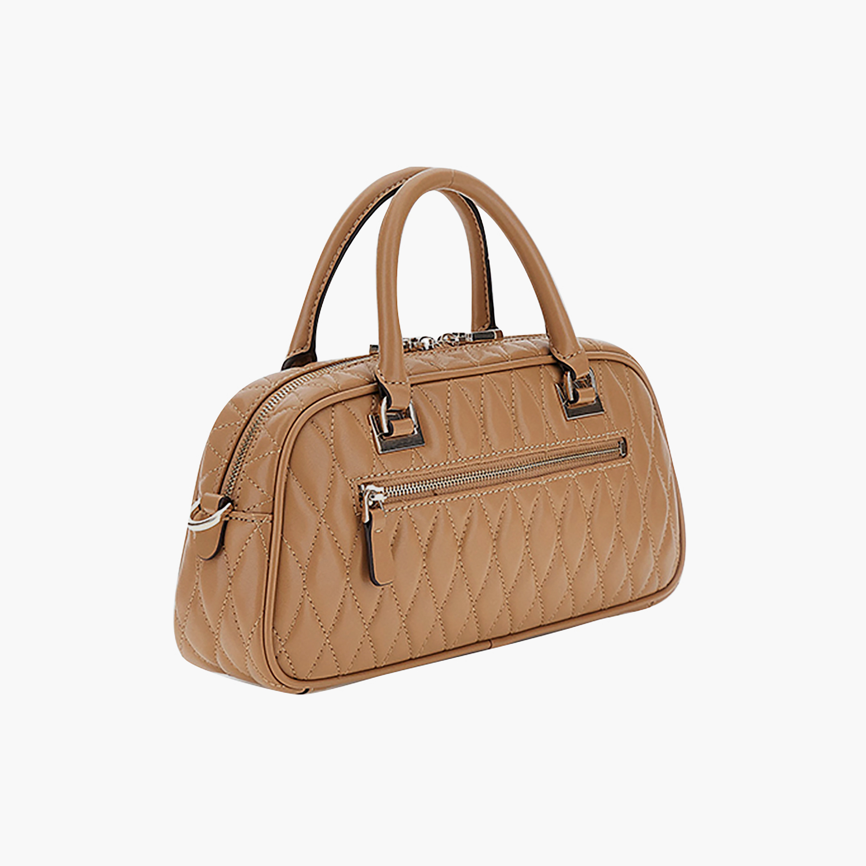 حقيبة ساتشيل Guess Valla المبطنة بنقش الماس بمقبضين وإغلاق بسحاب وحزام قابل للفصل-women-bagsandwallets-handbags-image-3