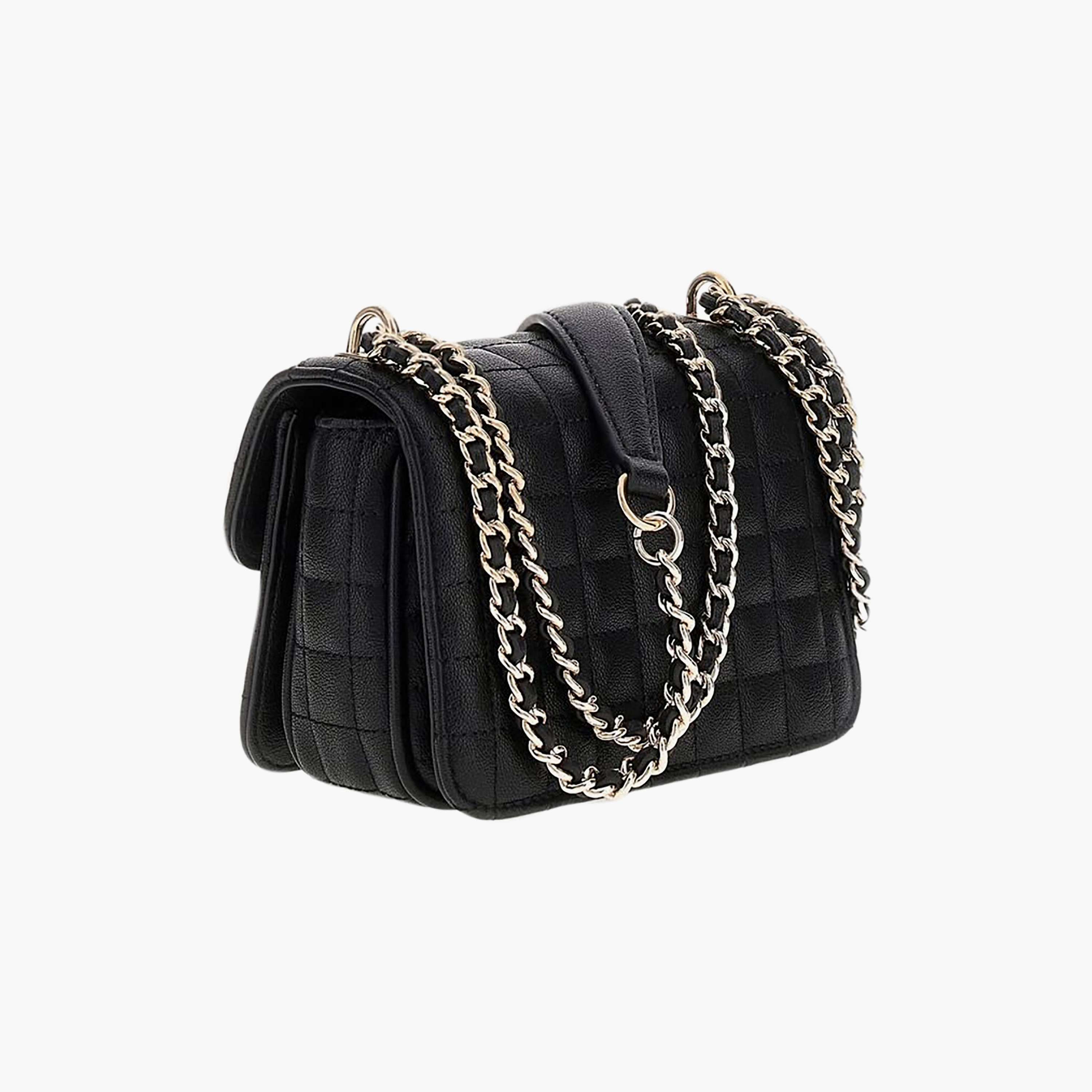 حقيبة كروس بودي غيس ناديرا بنقشة الشبكة المبطنة مع إغلاق مغناطيسي وحزام سلسلة-women-bagsandwallets-handbags-image-2