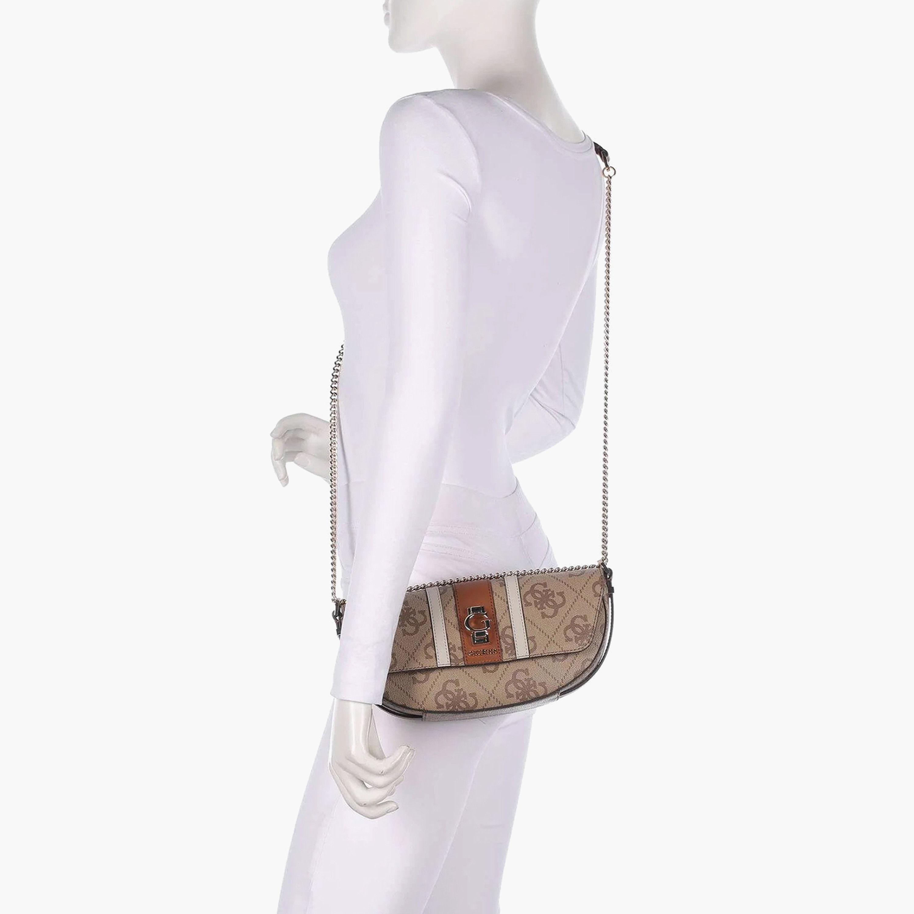 Guess Erenia Monogram Shoulder Bag with Magnetic Closure and Chain Strap-women-bagsandwallets-handbags-image-5