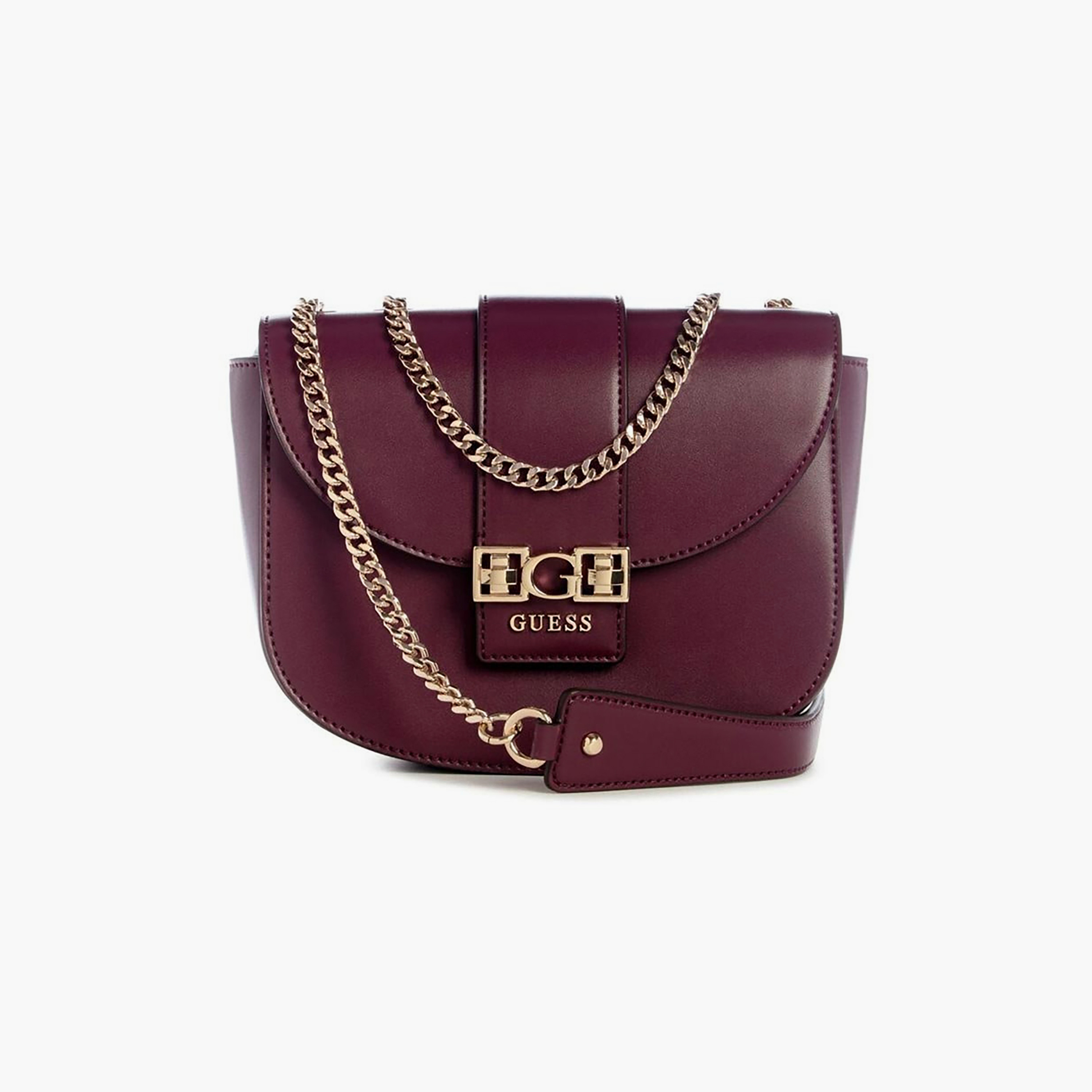 حقيبة كتف جيس جين بإغلاق بسديلة وحمالة سلسلة-women-bagsandwallets-handbags-image-1