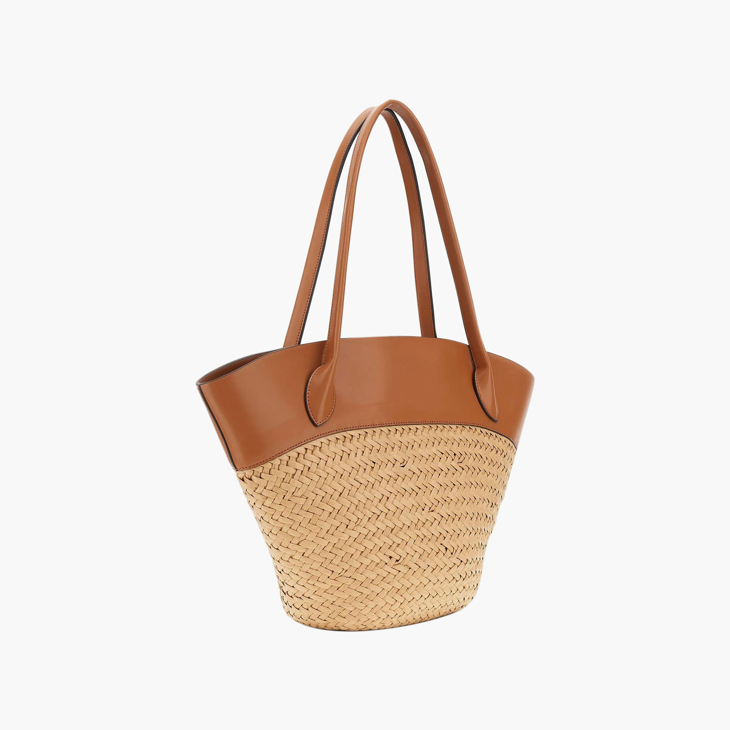 حقيبة توت من القش المنسوج بمقبضين وإغلاق مغناطيسي من جيس فينيري-women-bagsandwallets-handbags-image-2