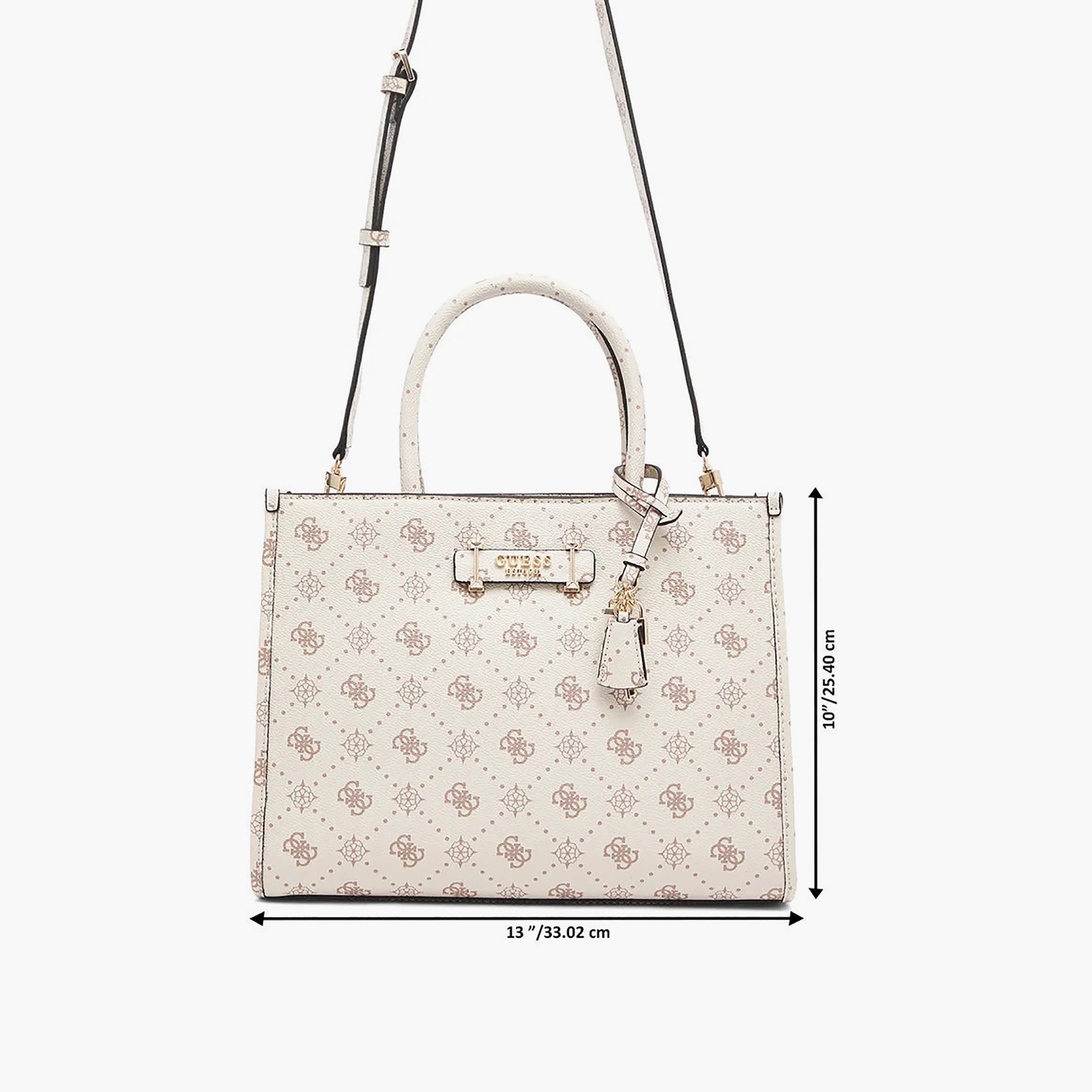 حقيبة ساتشيل Guess سيليا بنقشة المونوغرام ومقبضين وإغلاق بسحاب وحزام قابل للتعديل-women-bagsandwallets-handbags-image-7