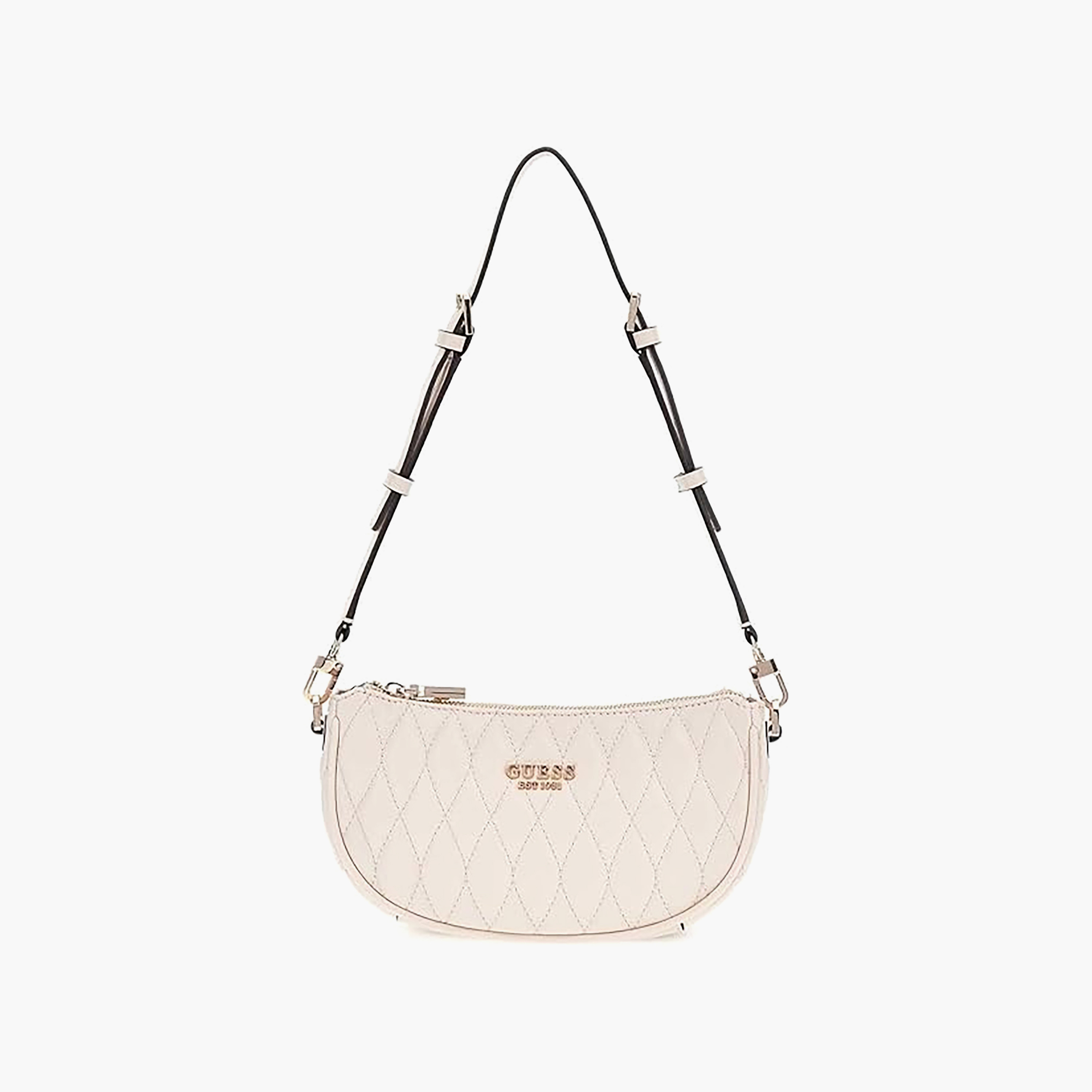Guess - Valla Mini Top Zip Shldr Bag - White-women-bagsandwallets-handbags-image-1