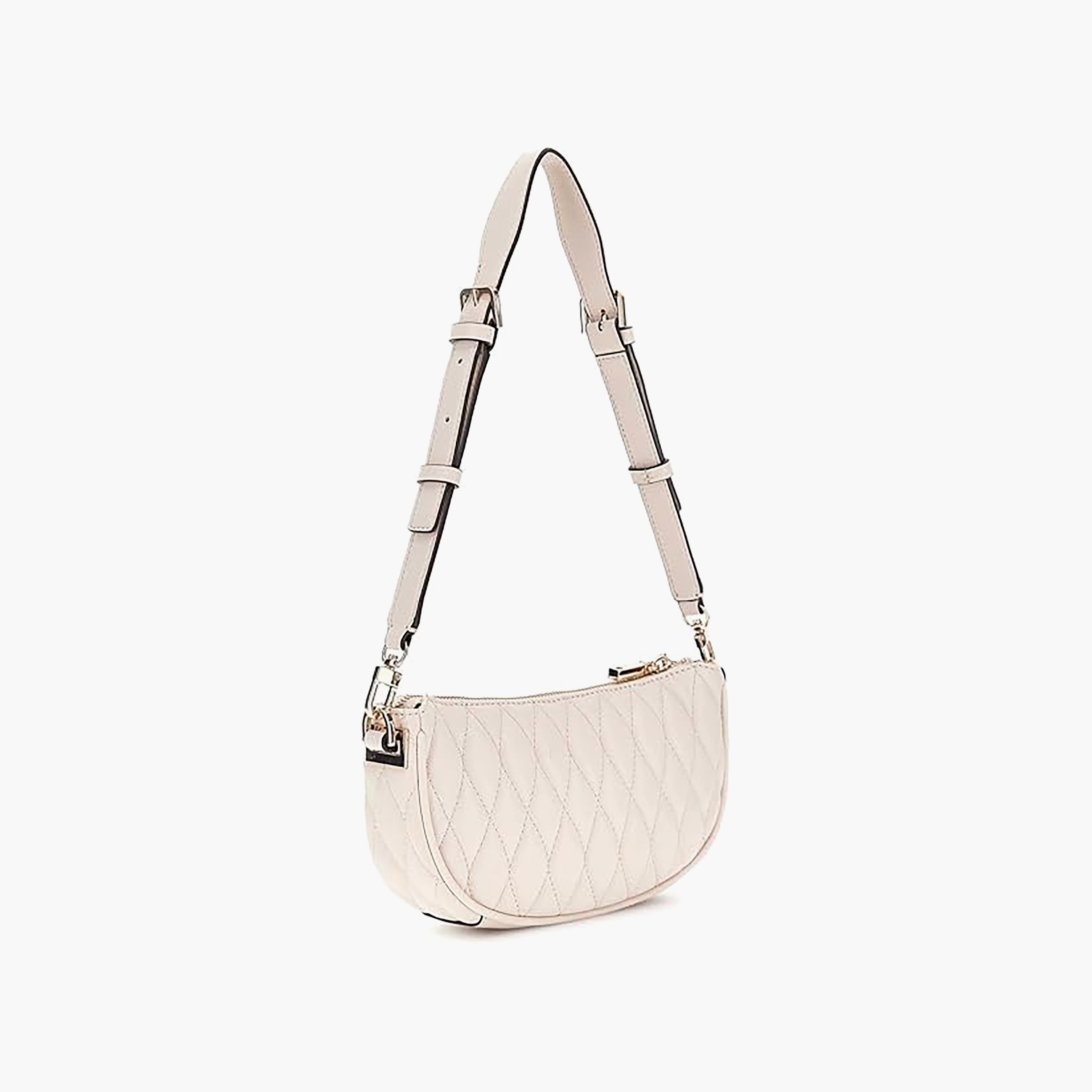 Guess - Valla Mini Top Zip Shldr Bag - White-women-bagsandwallets-handbags-image-2