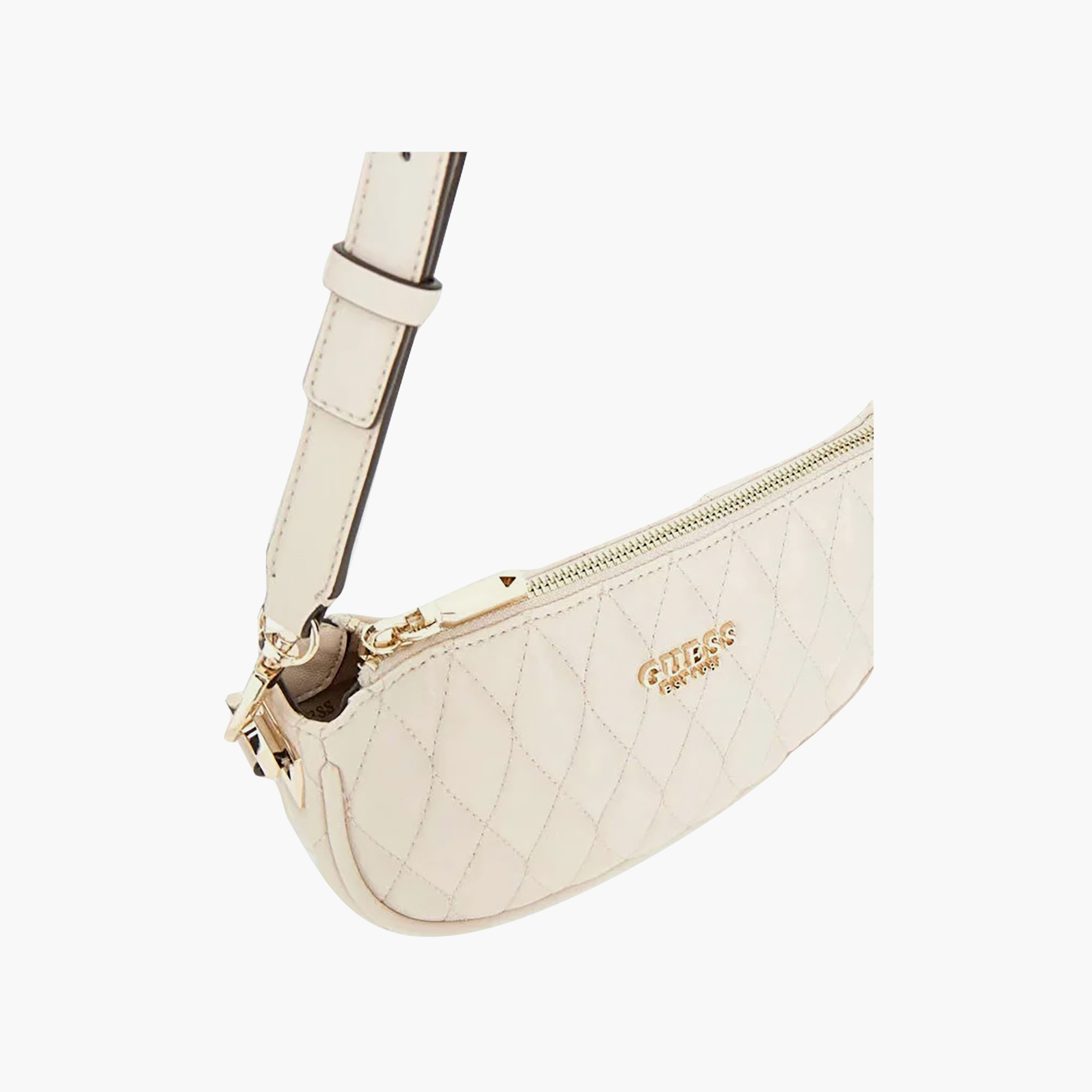 Guess - Valla Mini Top Zip Shldr Bag - White-women-bagsandwallets-handbags-image-4