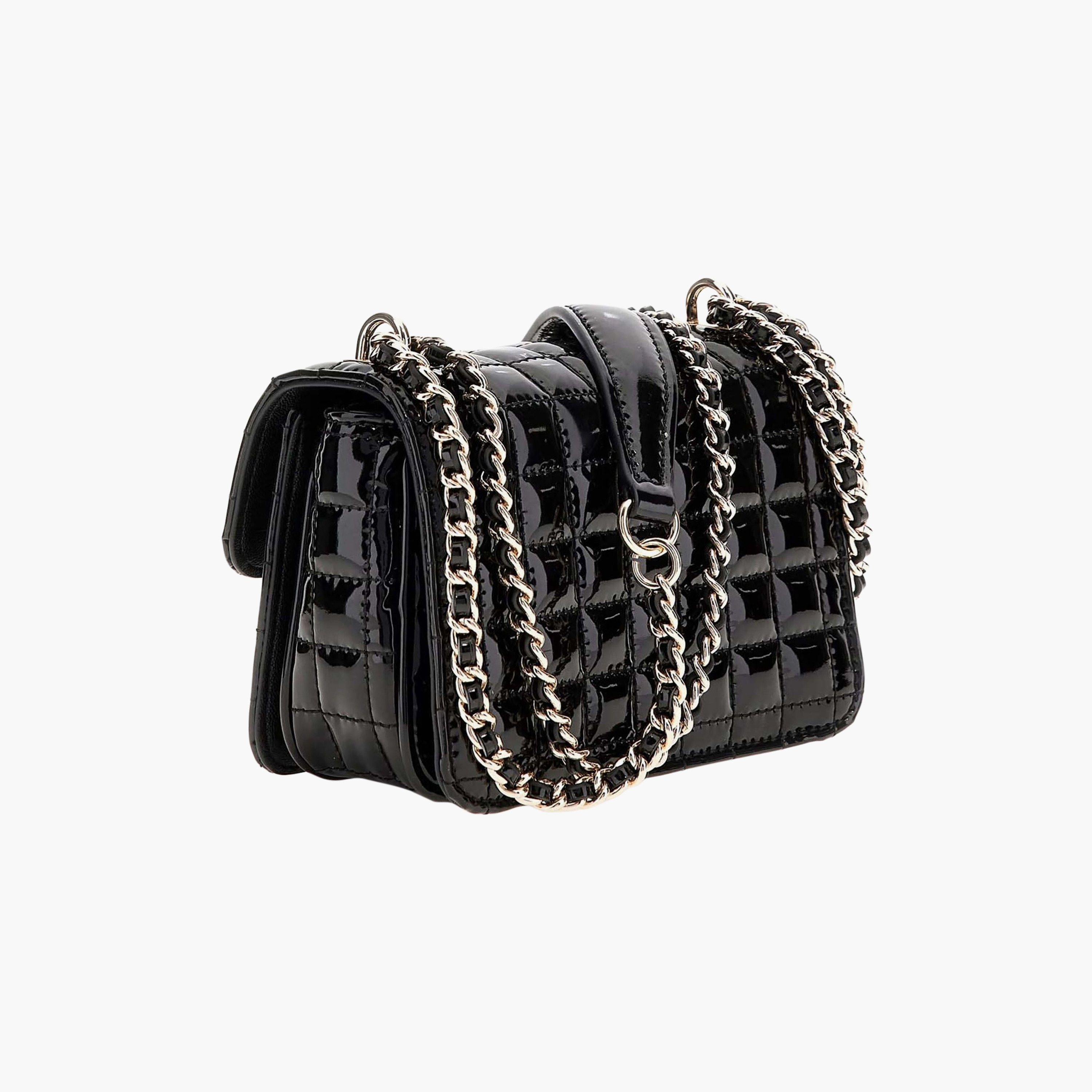 Guess Nadira Grid Quilted Crossbody Bag with Flap Closure and Chain Strap-women-bagsandwallets-handbags-image-2