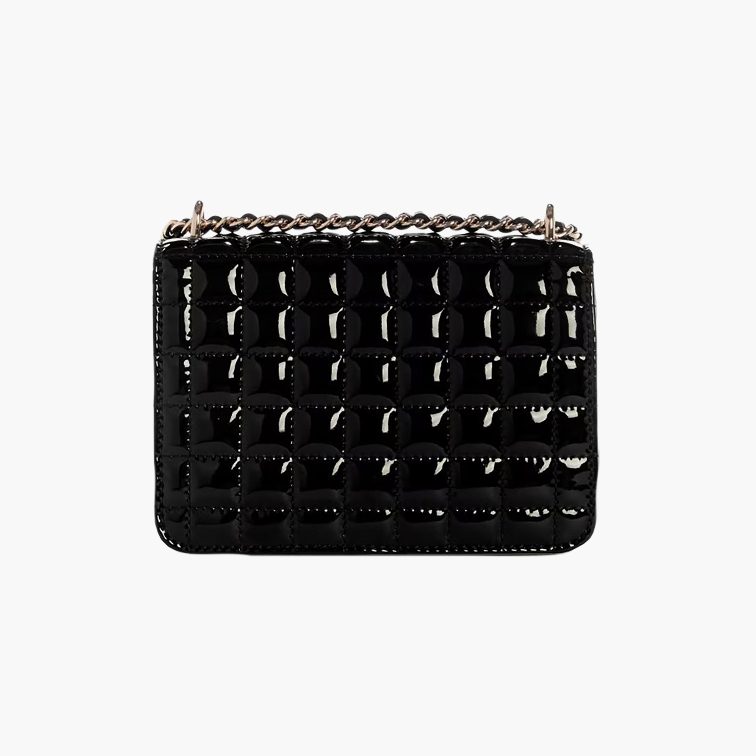 حقيبة كروس بودي غيس ناديرا بنقش شبكي مبطن مع إغلاق بلاباً وحزام سلسلة-women-bagsandwallets-handbags-image-4