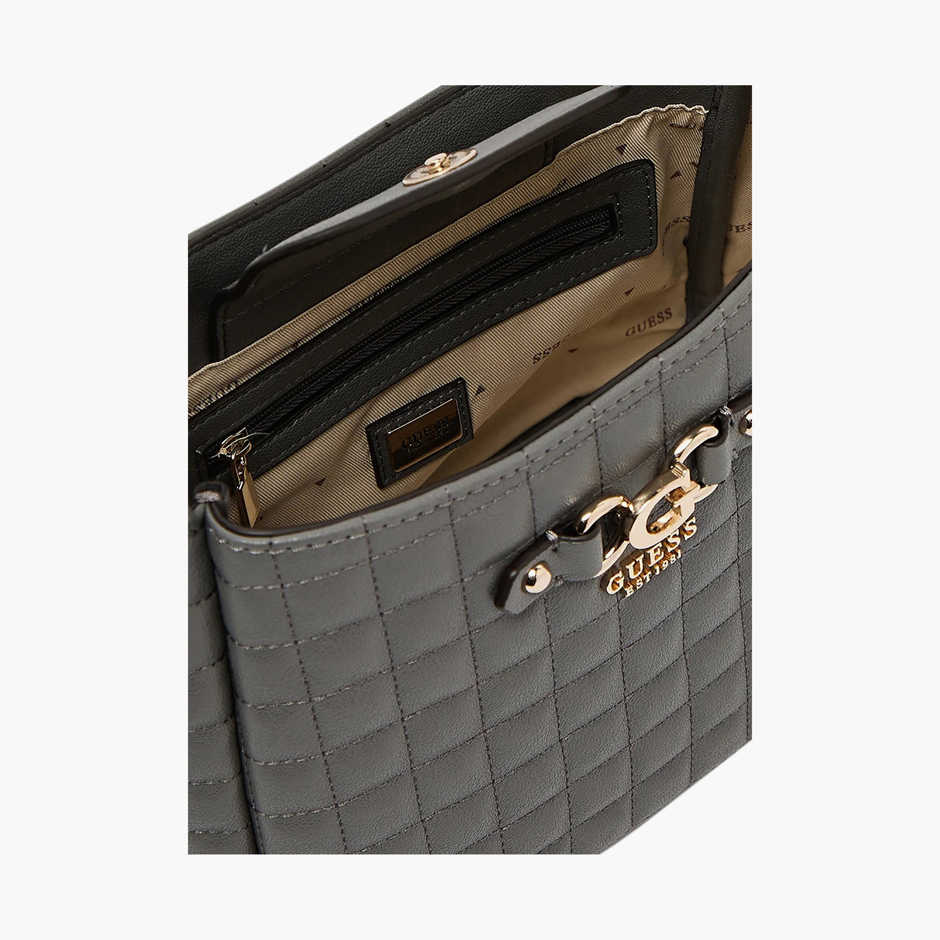 Guess Nadira Square Quilted Shoulder Bag with Magnetic Closure and Adjustable Strap-women-bagsandwallets-handbags-image-3