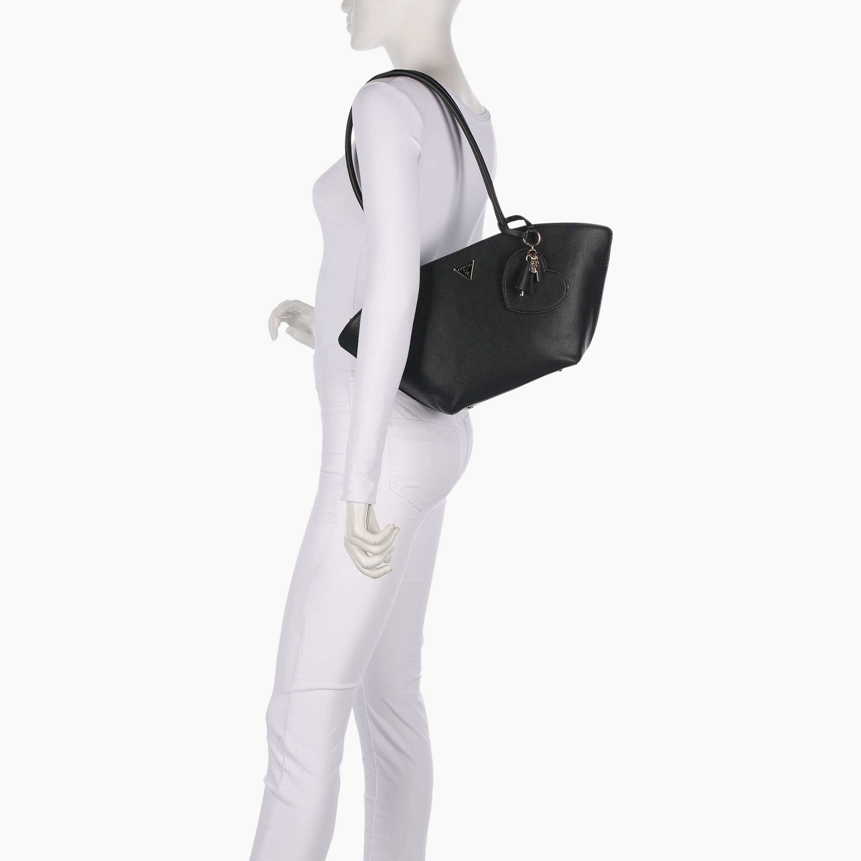 Guess Bolena Double Handle Shoulder Bag with Zipper Closure-women-bagsandwallets-handbags-image-5
