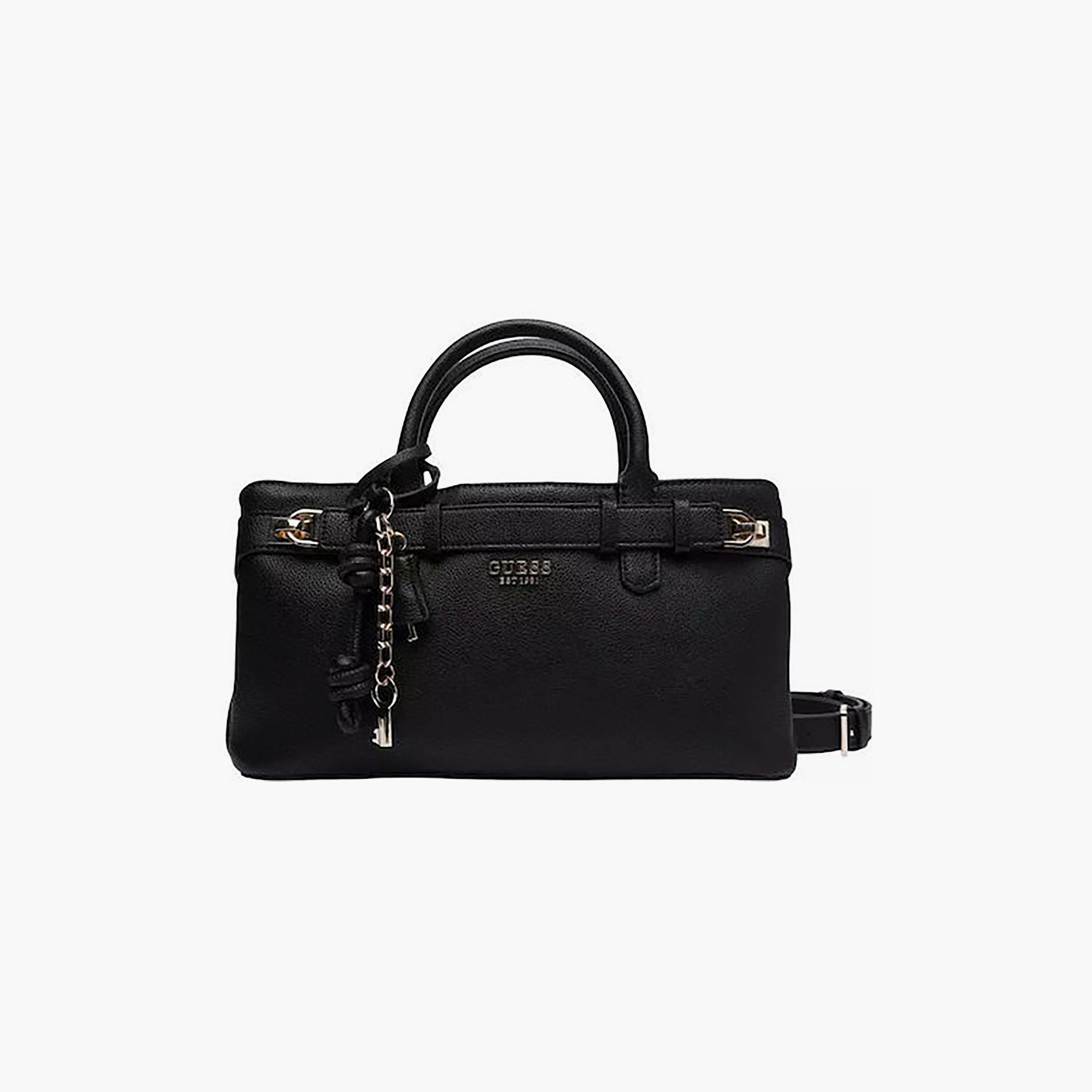 Guess Gregoria Double Handle Satchel Bag with Magnetic Closure and Adjustable Strap-women-bagsandwallets-handbags-image-1