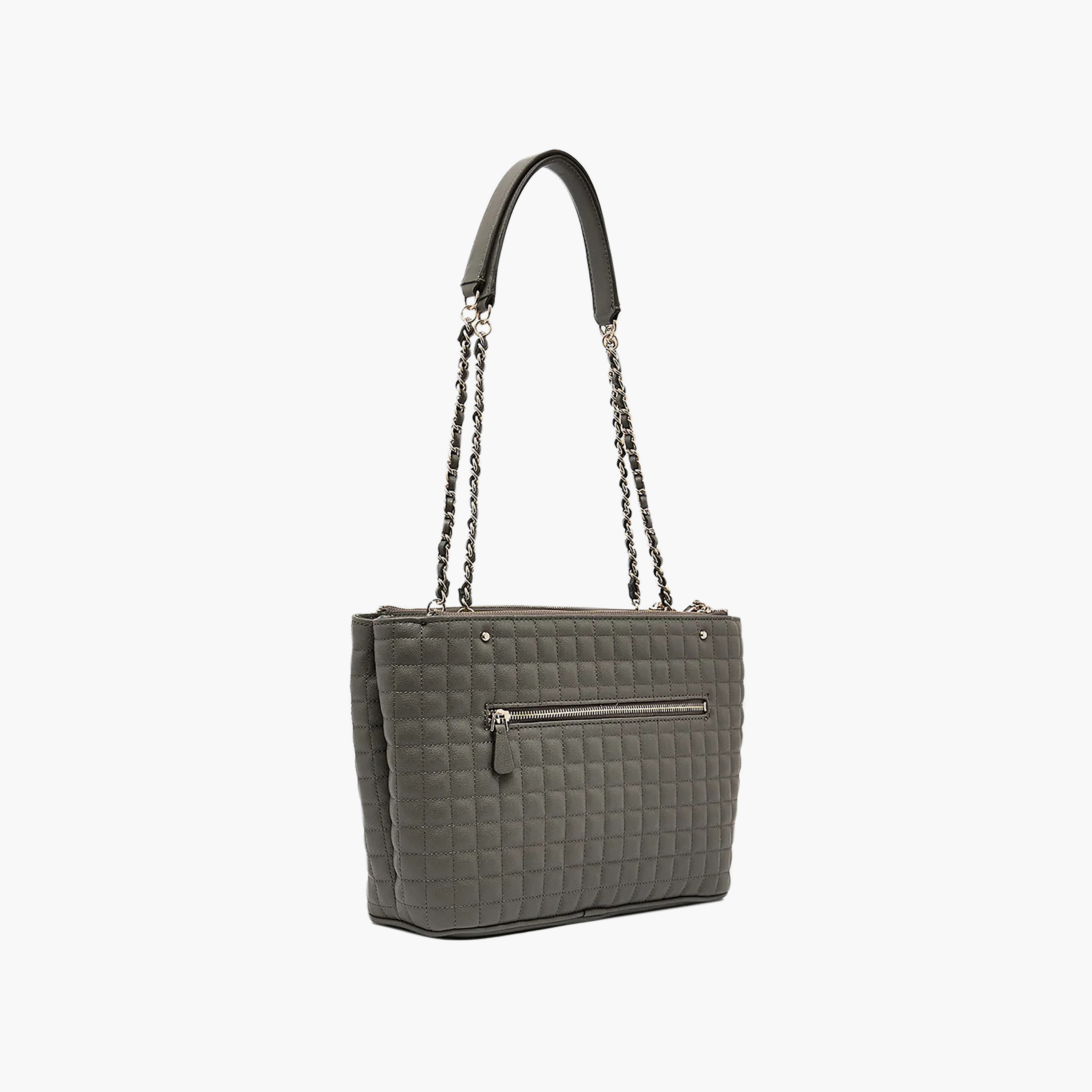 حقيبة توت بمقبضين مبطنة بتصميم شبكي مع إغلاق بسحاب من Guess Nadira-women-bagsandwallets-handbags-image-2
