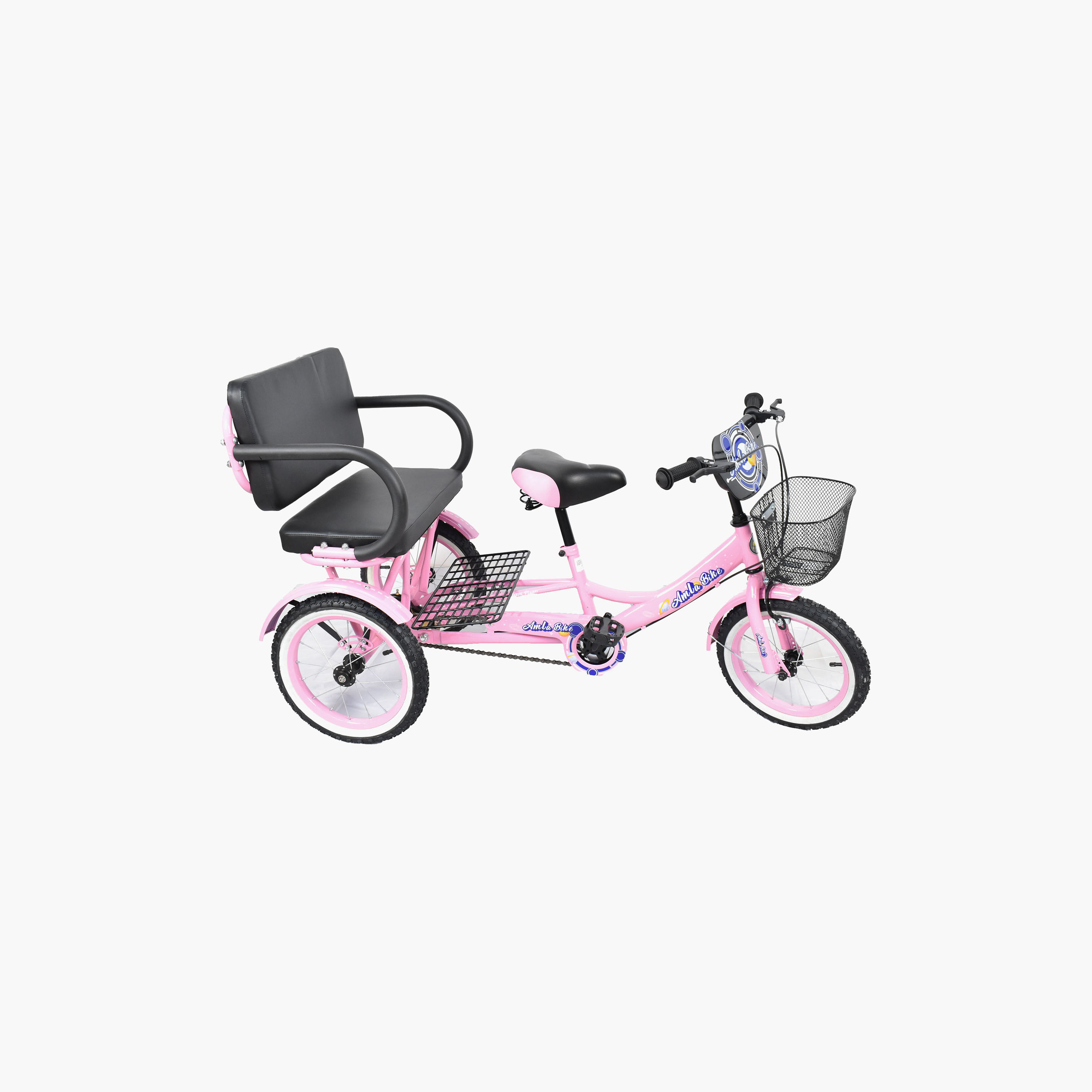 دراجة ثلاثية العجلات كبيرة مع مقعد خلفي - 14 بوصة من أملا بيبي-toys-outdoor-bikesandrideons-bikes-image-4