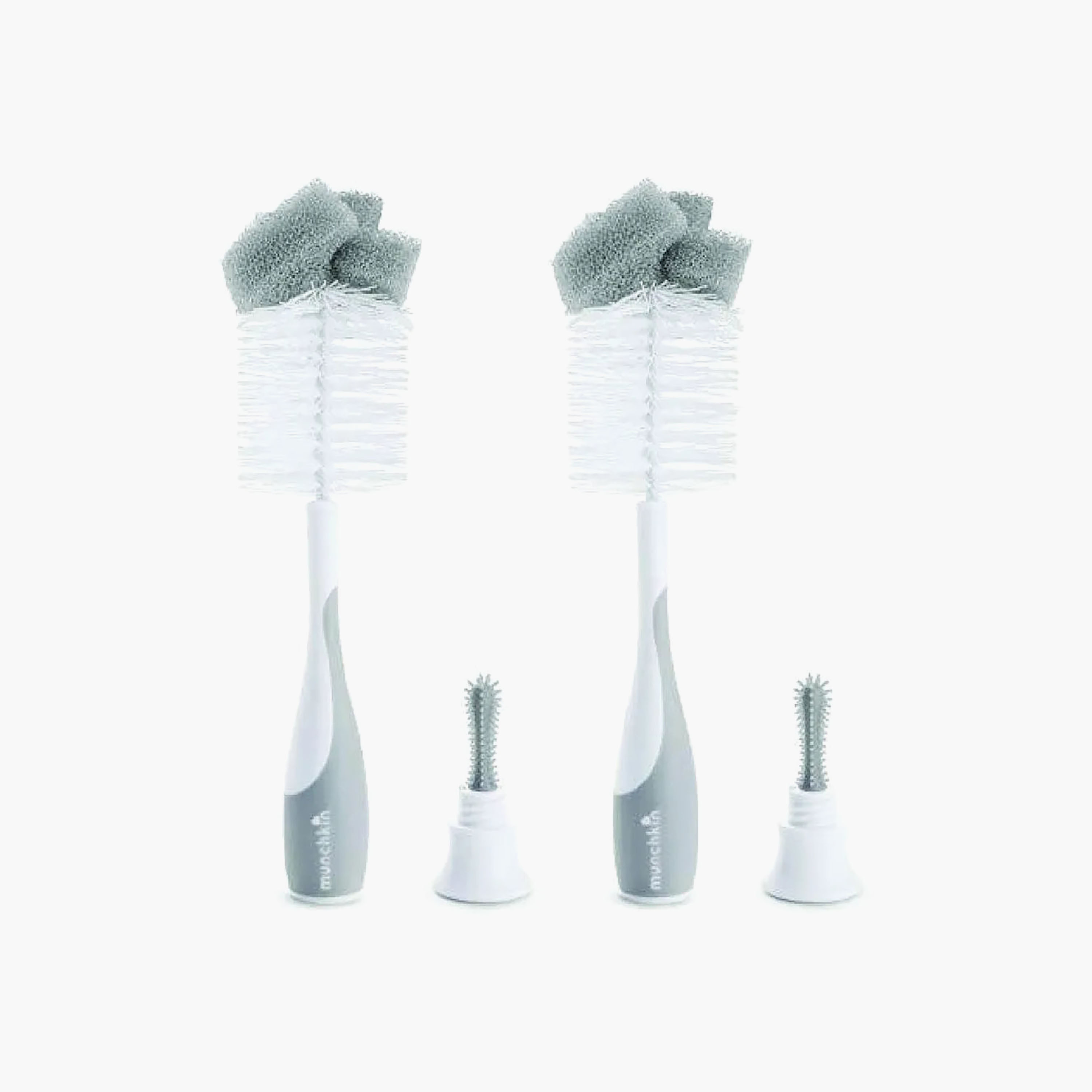 Pack of 2 Munchkin Bristle Bottle Brush with Teat Brush-baby-feeding-accessories-image-1