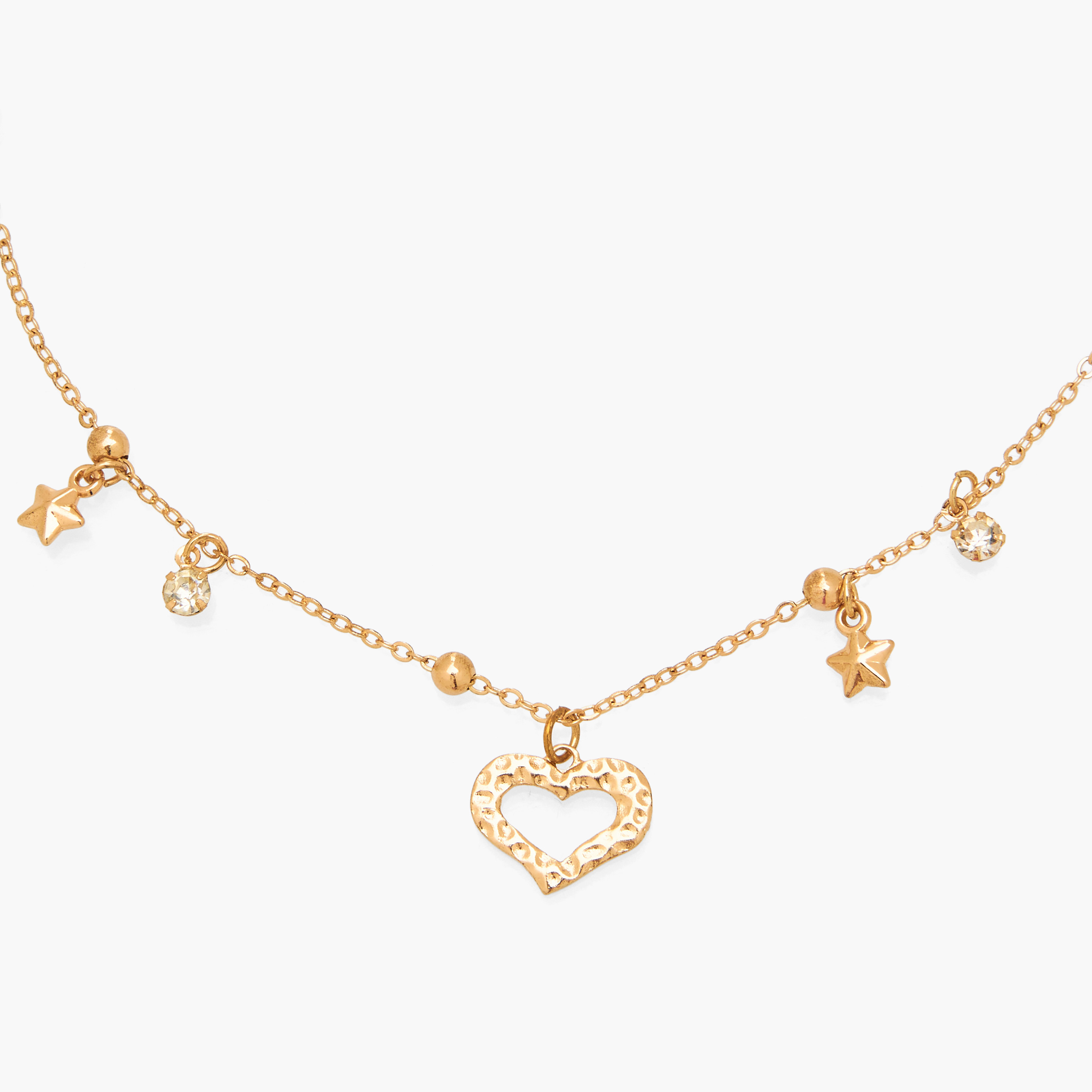 عقد ذهبي اللون بدلاية قلب-women-watchesandjewellery-jewellery-necklacesandpendants-image-3