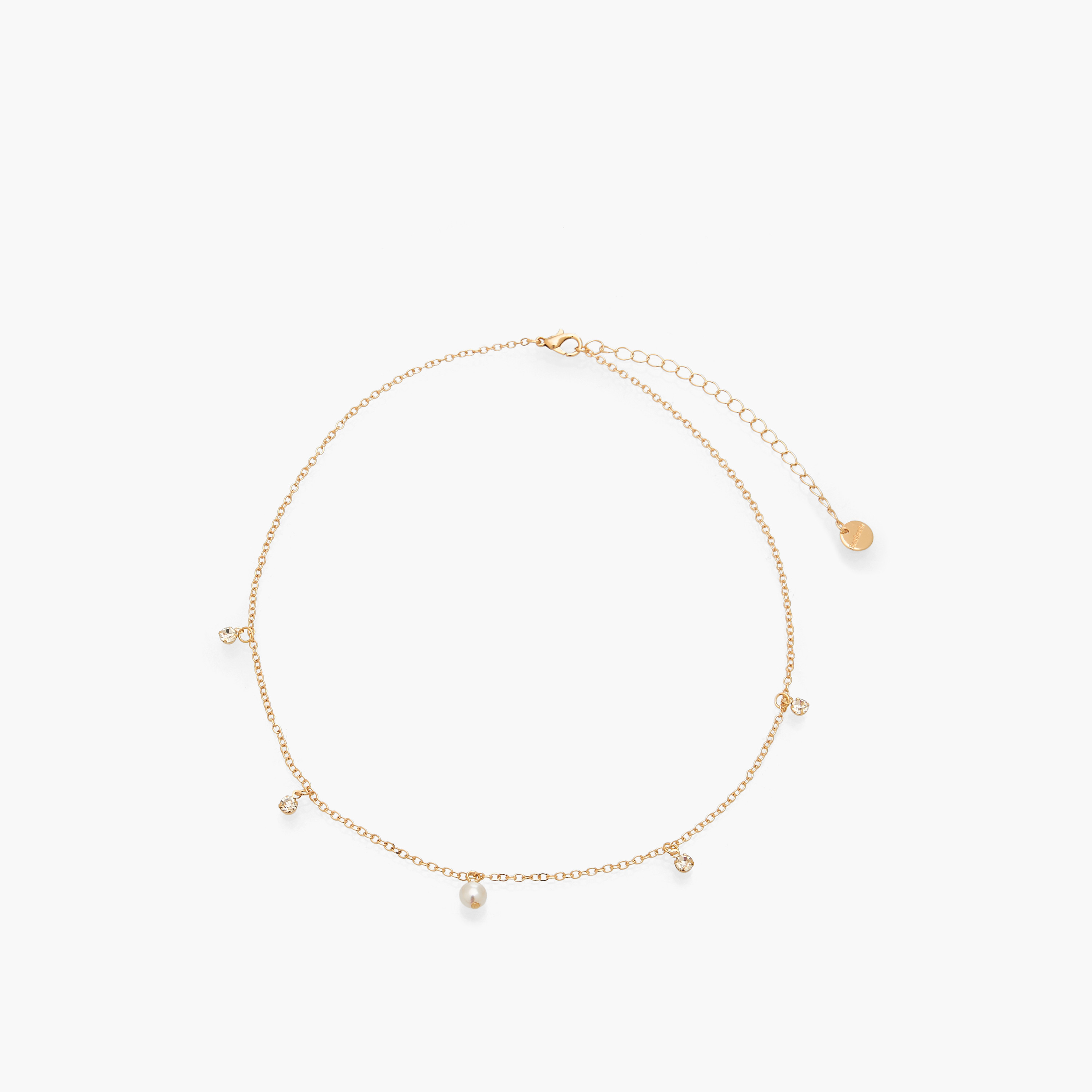 عقد ذهبي اللون بدلايات أحجار - طقم من 3 قطع-women-watchesandjewellery-jewellery-necklacesandpendants-image-4