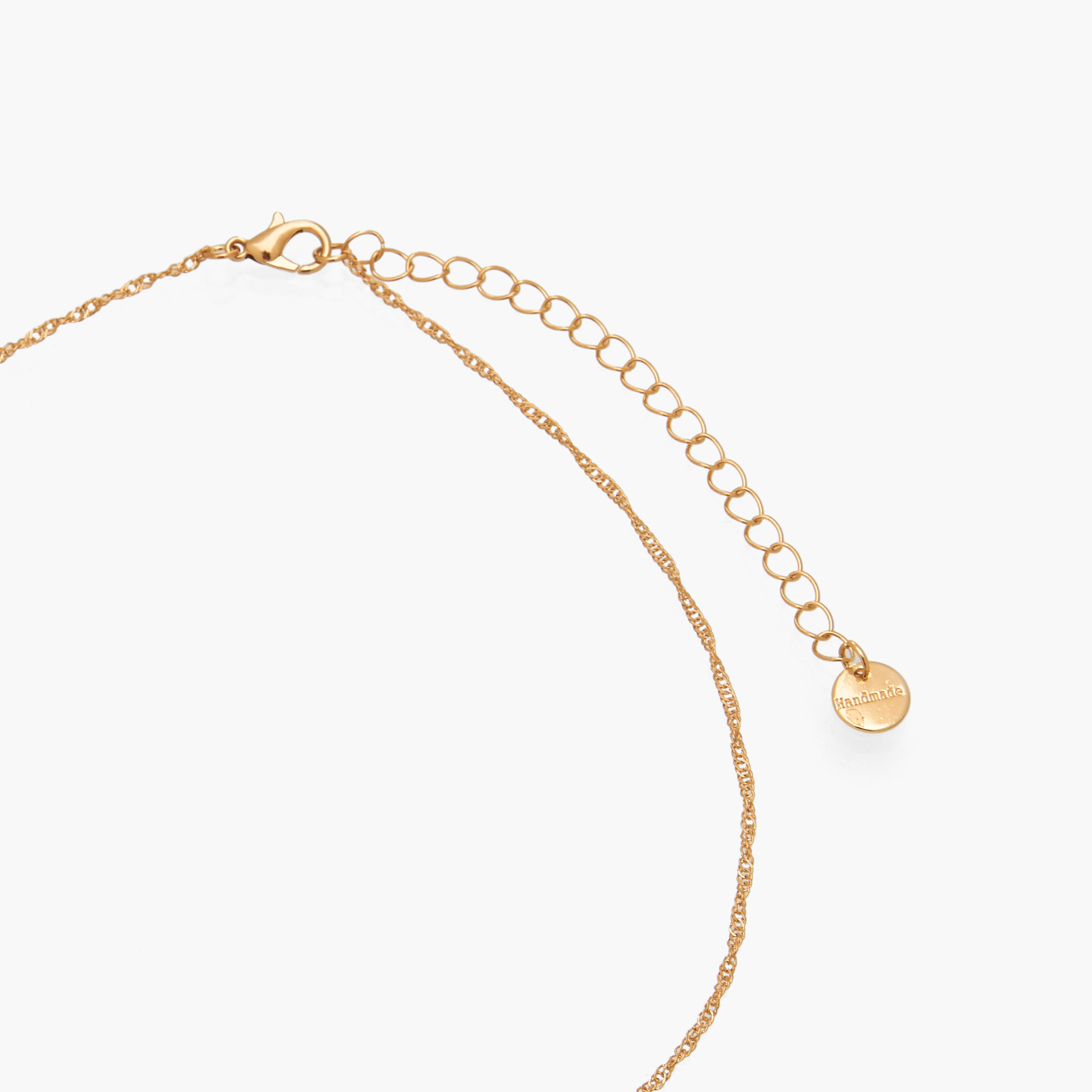عقد ذهبي اللون بدلايات أحجار - طقم من 3 قطع-women-watchesandjewellery-jewellery-necklacesandpendants-image-6