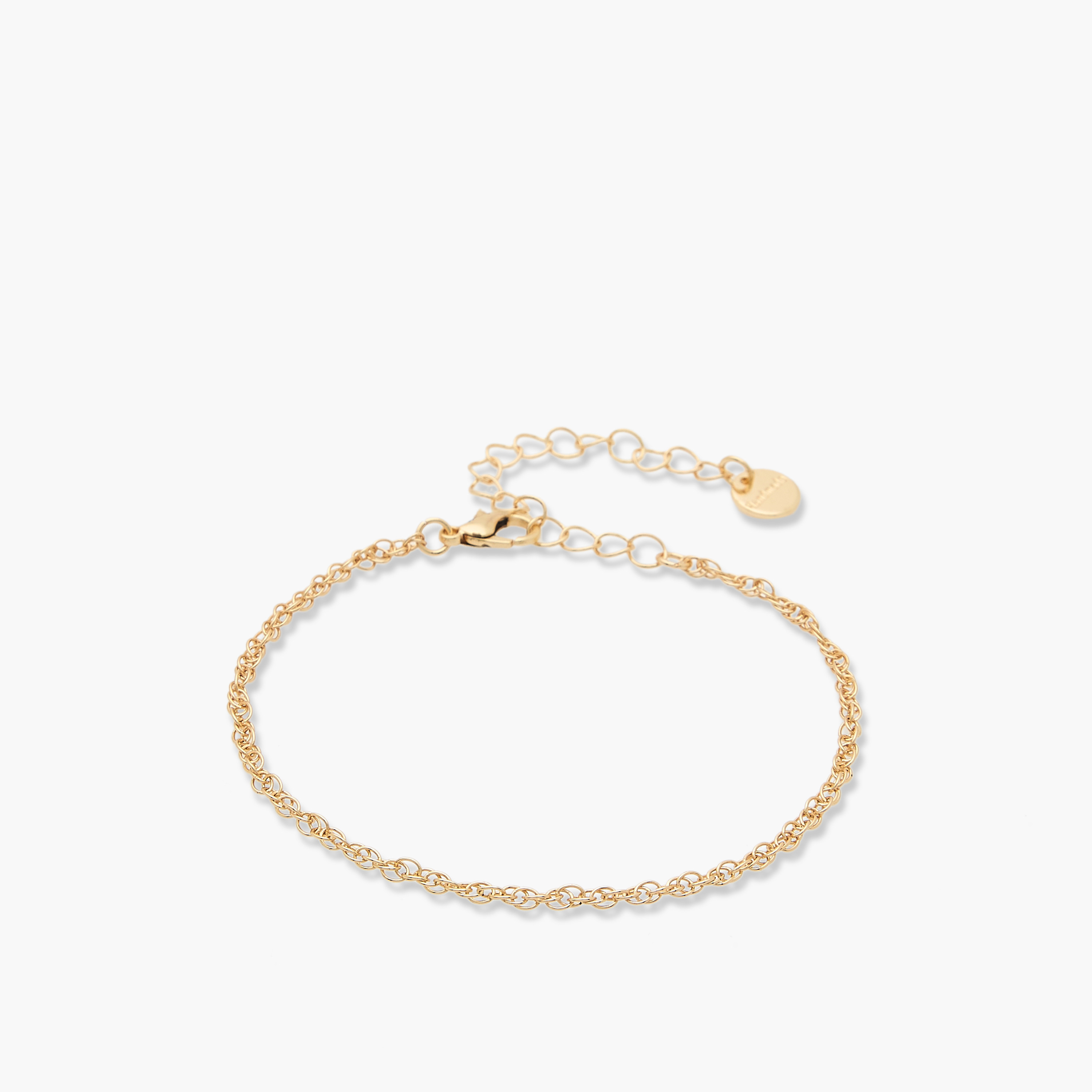 طقم أساور بتصميم سلسلة بلون ذهبي - 4 قطع-women-watchesandjewellery-jewellery-banglesandbracelets-image-3