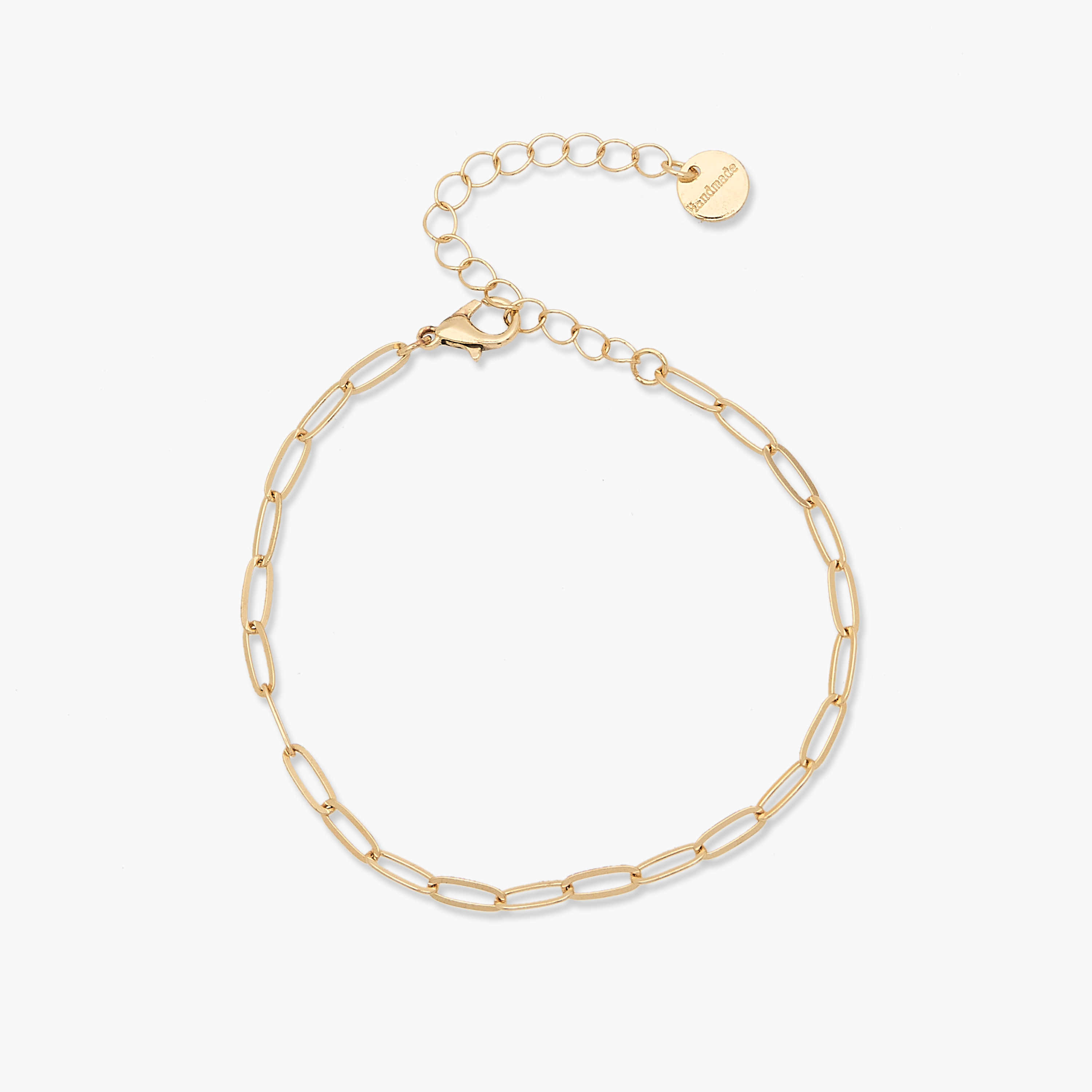 طقم أساور بتصميم سلسلة بلون ذهبي - 4 قطع-women-watchesandjewellery-jewellery-banglesandbracelets-image-5