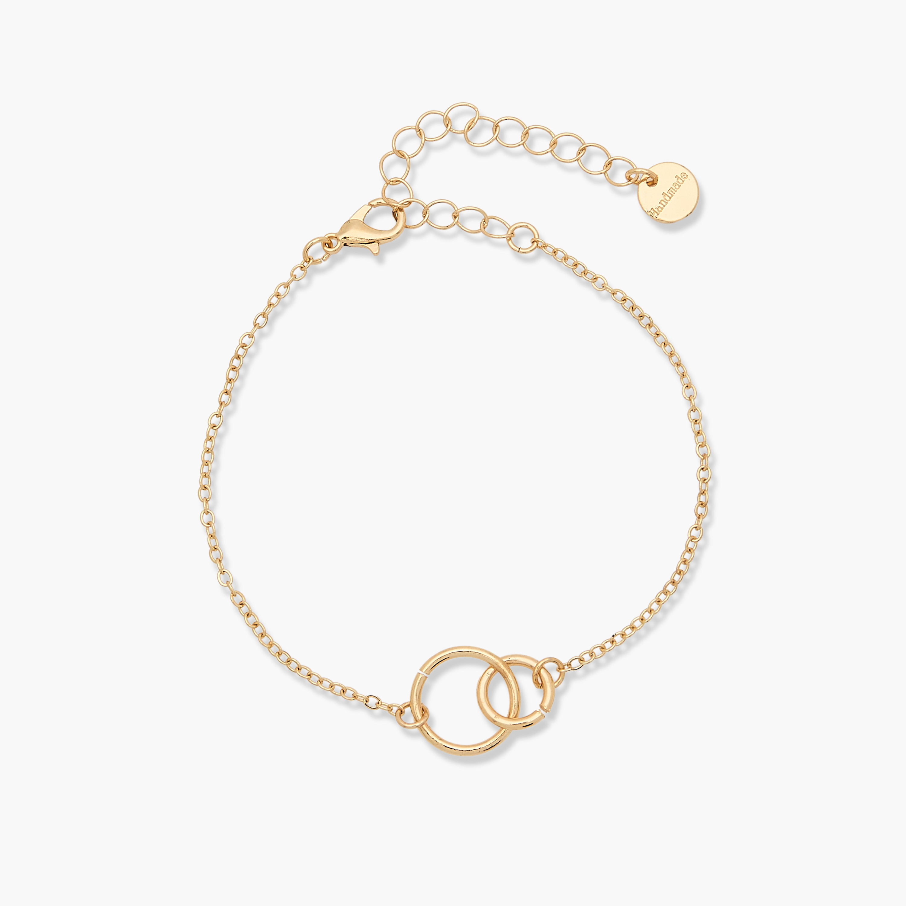 طقم أساور بتصميم سلسلة بلون ذهبي - 4 قطع-women-watchesandjewellery-jewellery-banglesandbracelets-image-7