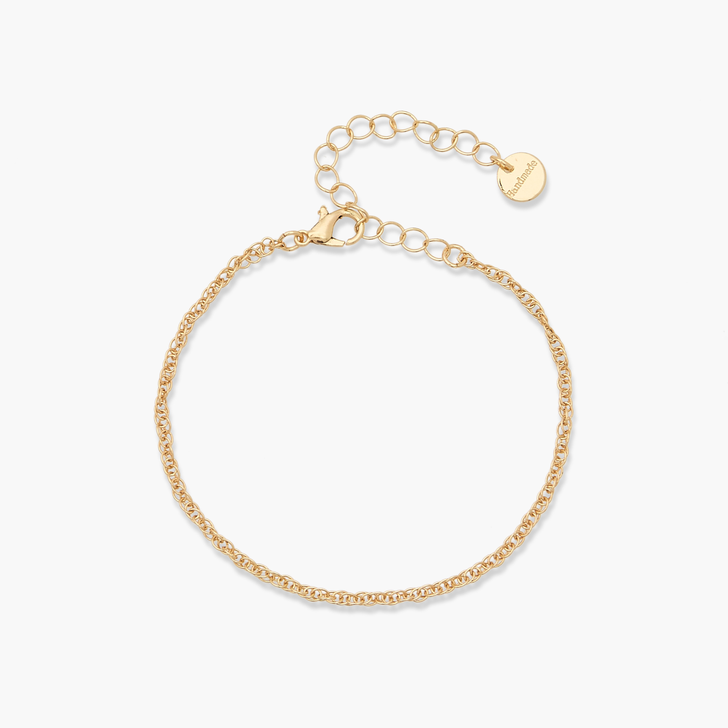 طقم أساور بتصميم سلسلة بلون ذهبي - 4 قطع-women-watchesandjewellery-jewellery-banglesandbracelets-image-8