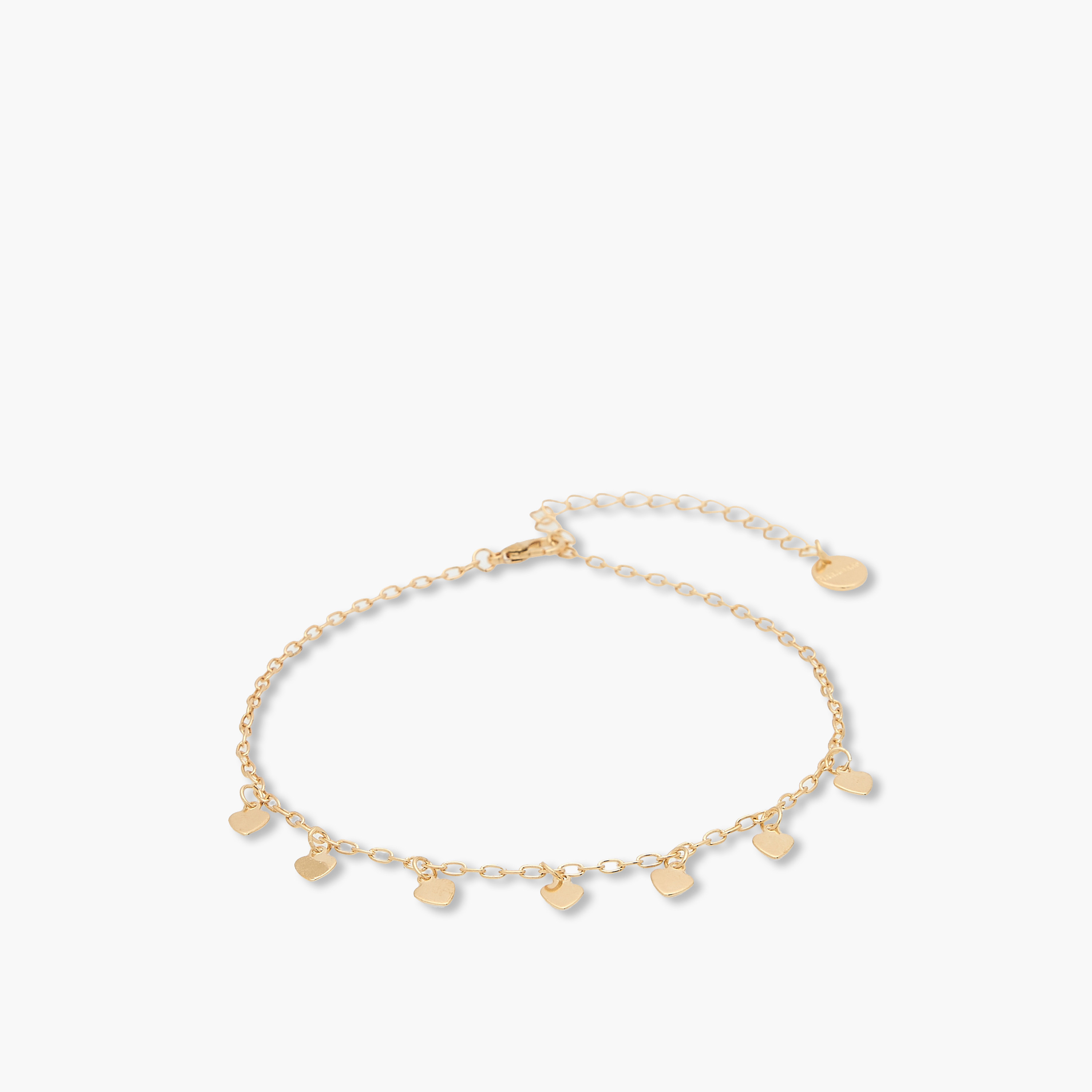طقم أساور كاحل مزينة بلون ذهبي - 4 قطع-women-watchesandjewellery-jewellery-anklets-image-11