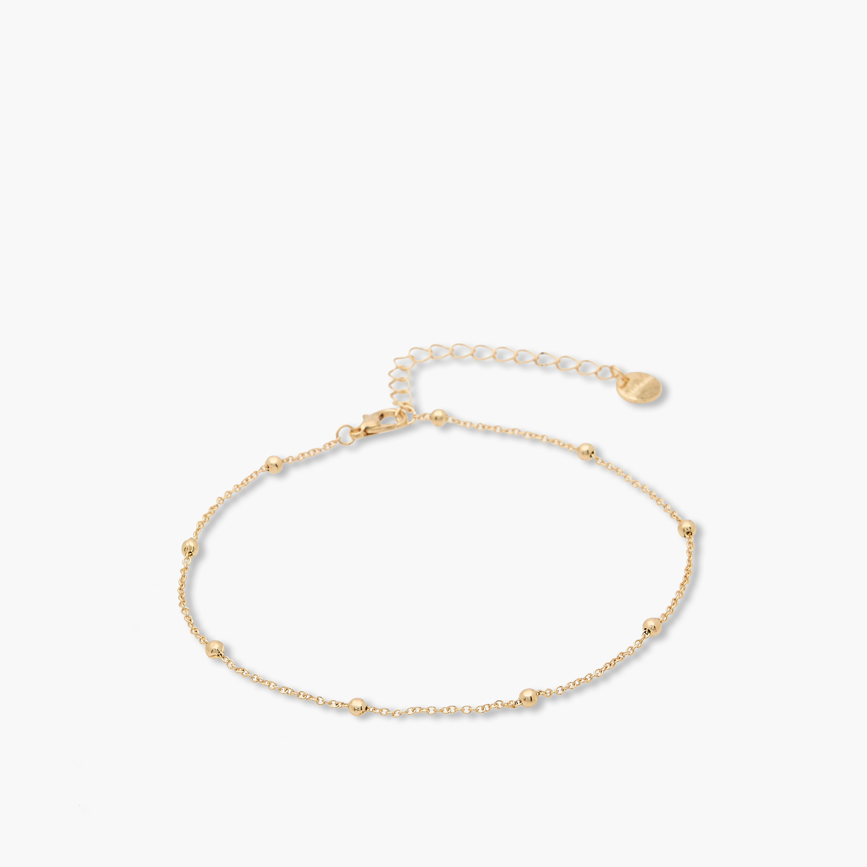 طقم أساور كاحل مزينة بلون ذهبي - 4 قطع-women-watchesandjewellery-jewellery-anklets-image-3