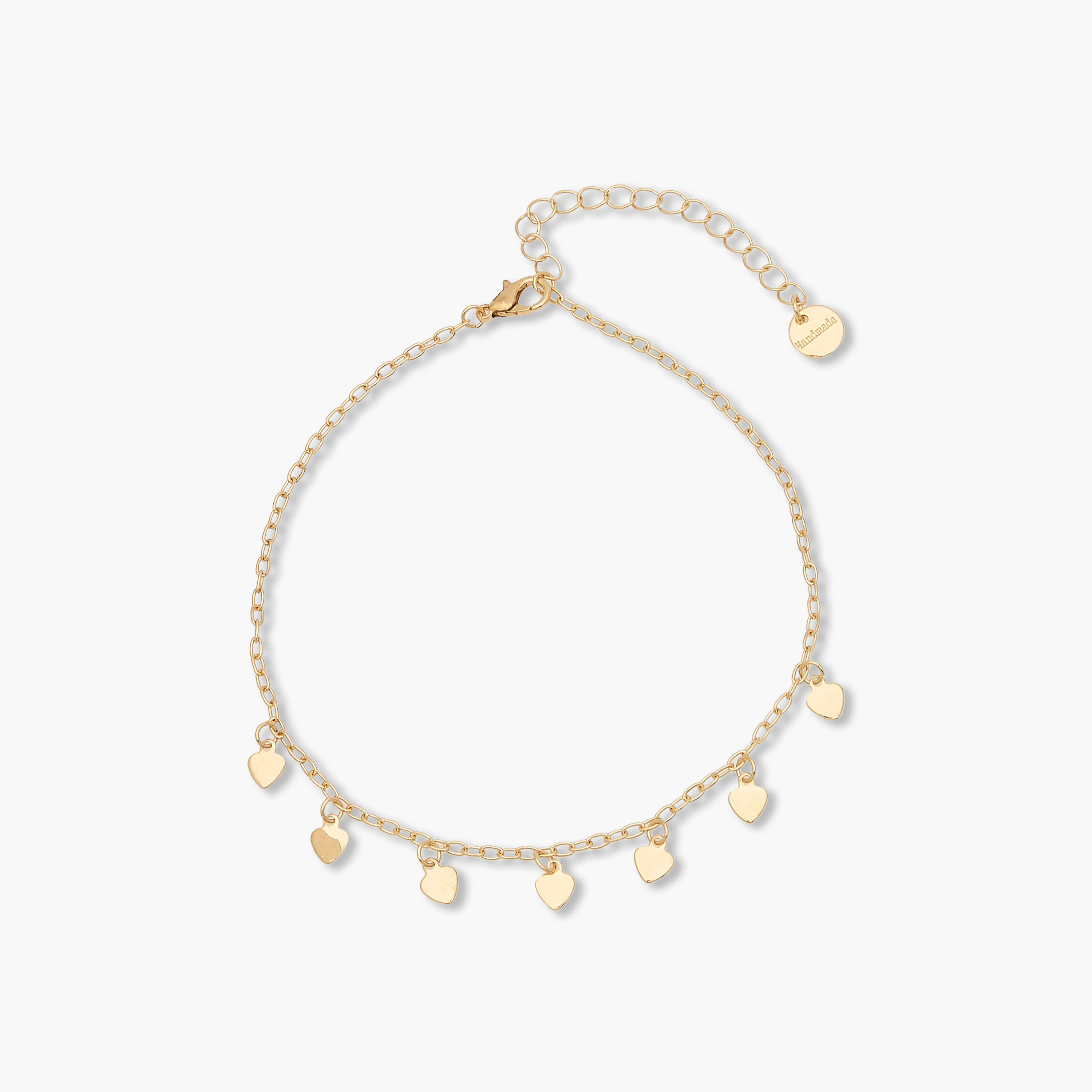 طقم أساور كاحل مزينة بلون ذهبي - 4 قطع-women-watchesandjewellery-jewellery-anklets-image-6