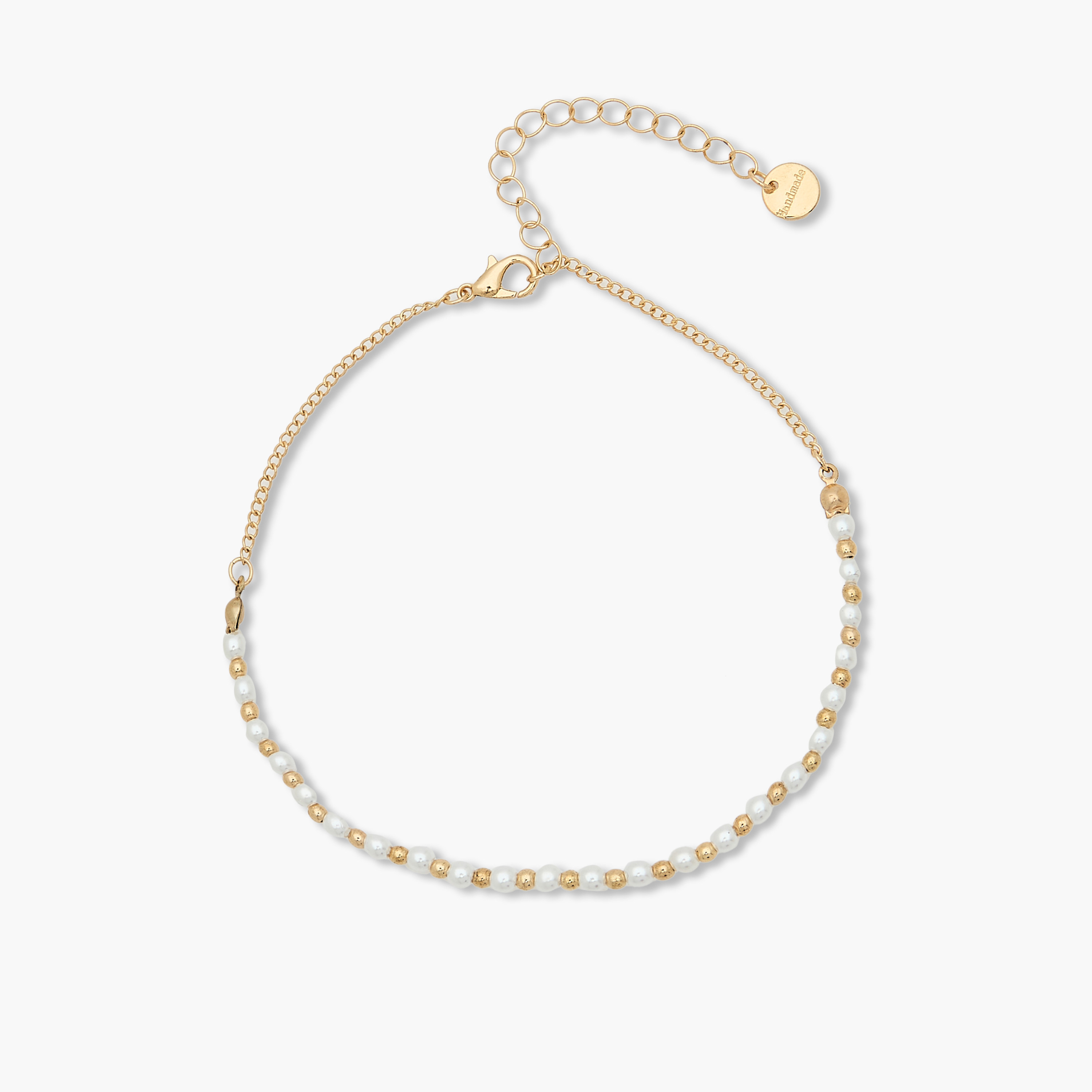 طقم أساور كاحل مزينة بلون ذهبي - 4 قطع-women-watchesandjewellery-jewellery-anklets-image-7